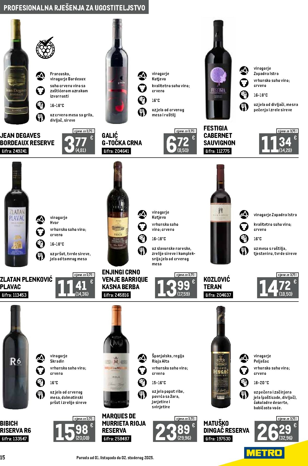 metro - Prelistajte katalog Metro - Profesionalna rješenja za ugostiteljstvo, vrijedi od 01.10. do 02.11. - page: 15