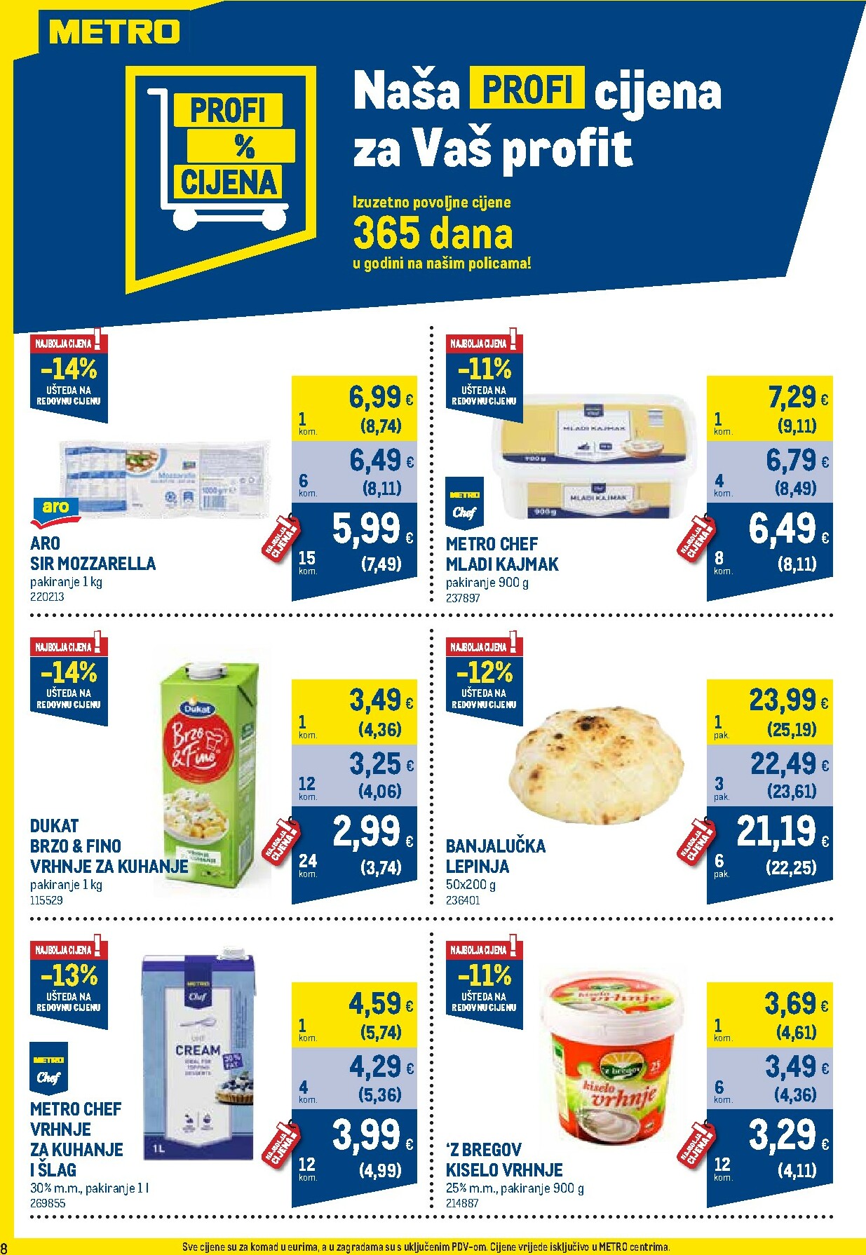 metro - Prelistajte katalog Metro - Profi cijena, vrijedi od 01.10. do 02.11. - page: 8
