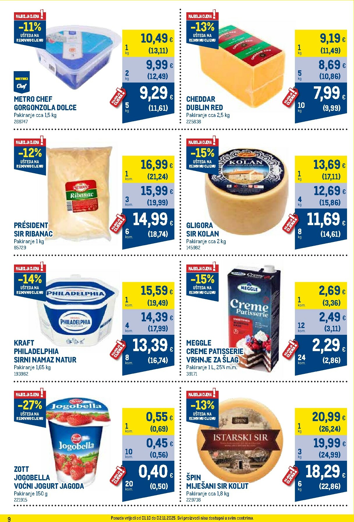 metro - Prelistajte katalog Metro - Profi cijena, vrijedi od 01.10. do 02.11. - page: 9