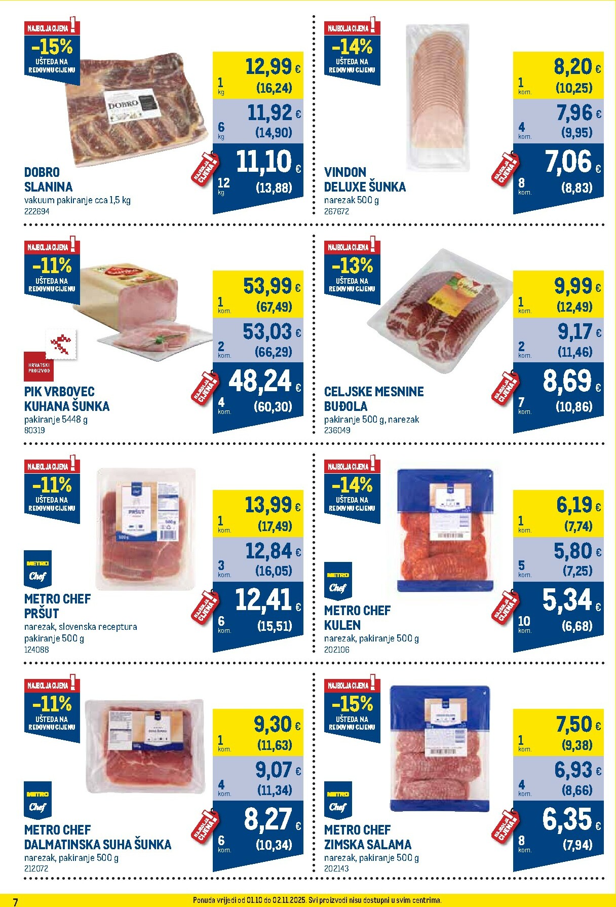 metro - Prelistajte katalog Metro - Profi cijena, vrijedi od 01.10. do 02.11. - page: 7