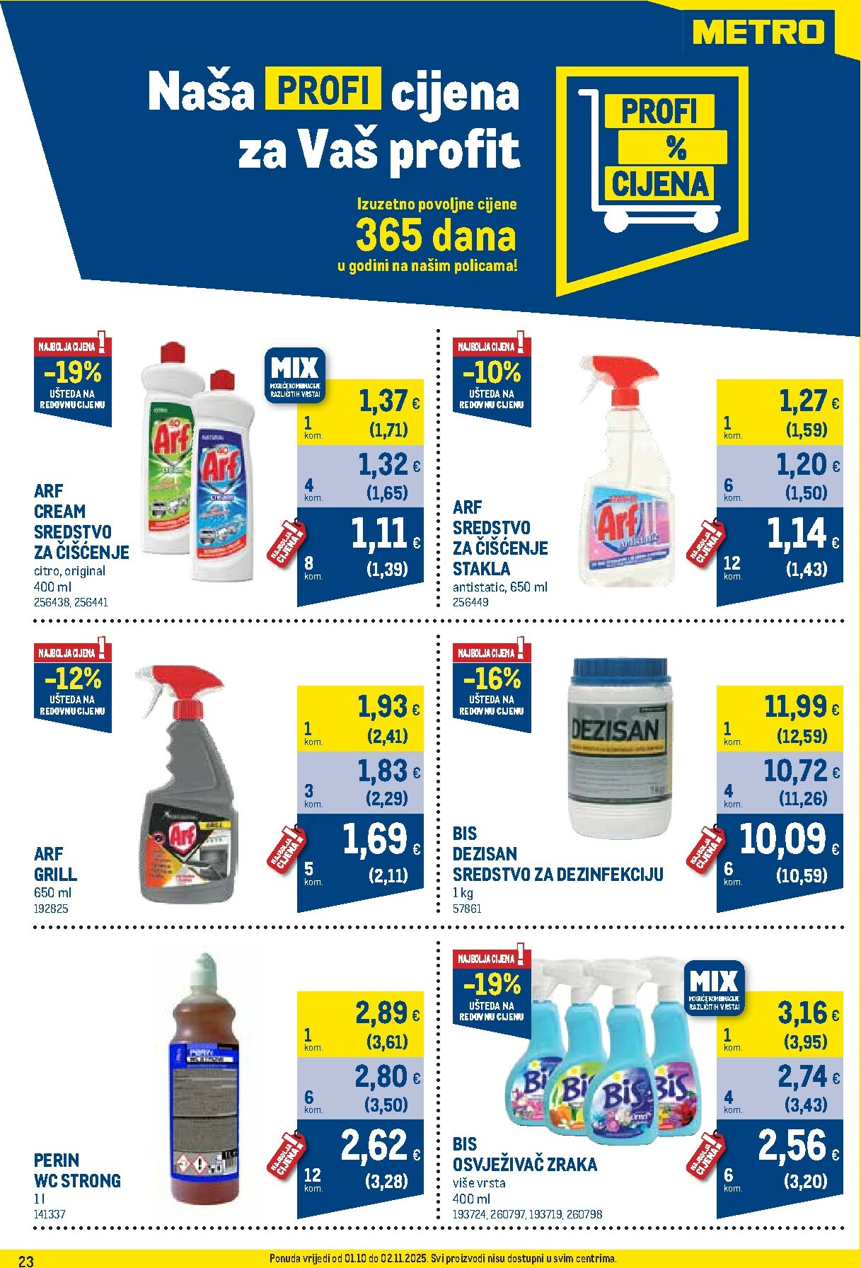 metro - Prelistajte katalog Metro - Profi cijena, vrijedi od 01.10. do 02.11. - page: 23