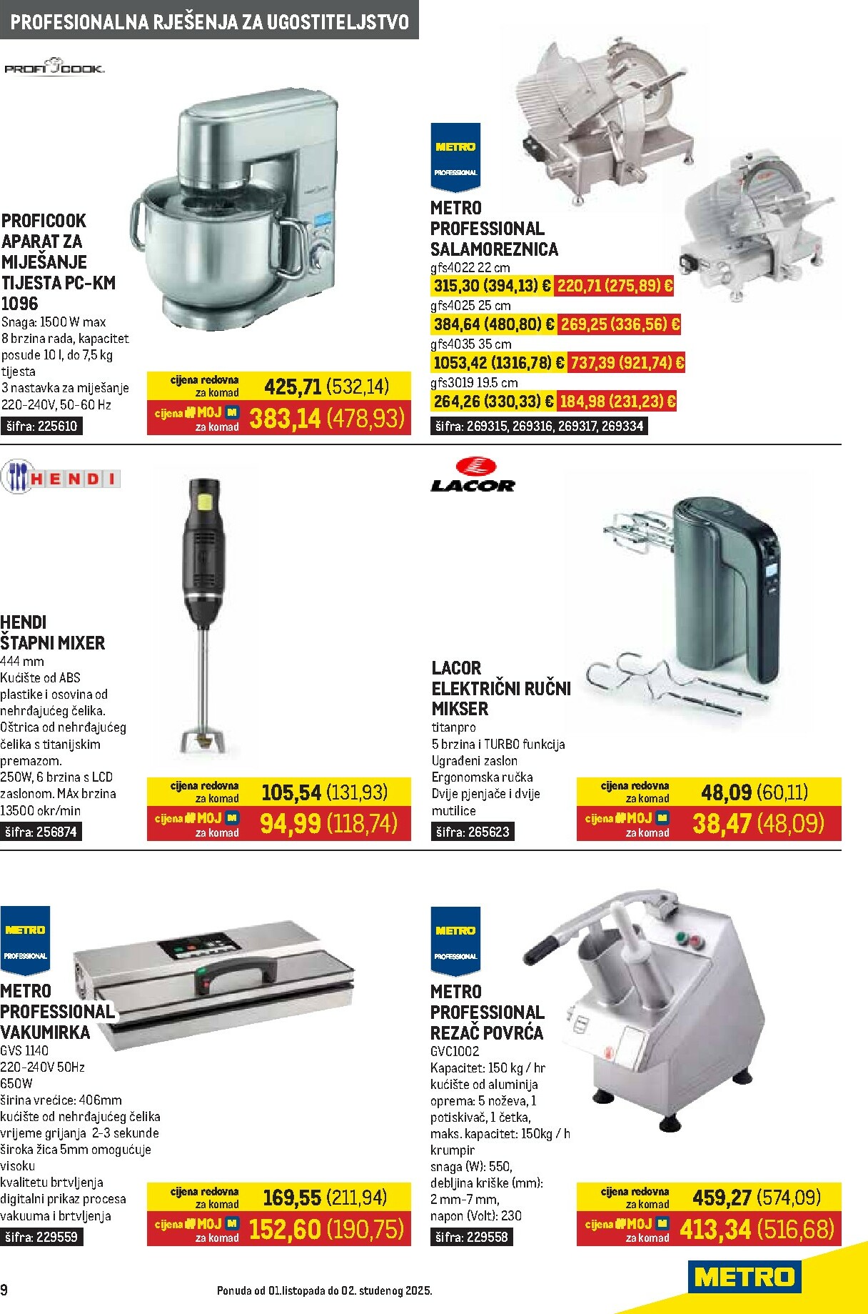 metro - Prelistajte katalog Metro - Gastro, vrijedi od 01.10. do 02.11. - page: 9