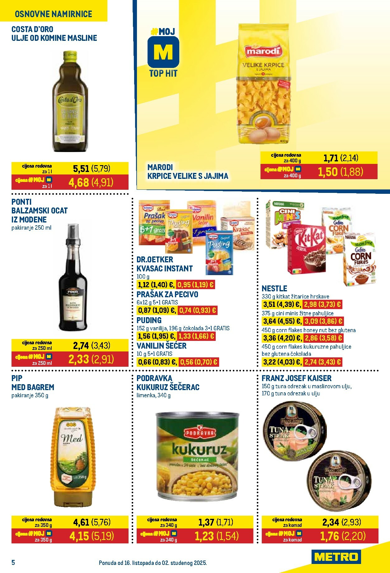 metro - Prelistajte katalog Metro - Prehrana i neprehrana, vrijedi od 16.10. do 02.11. - page: 5