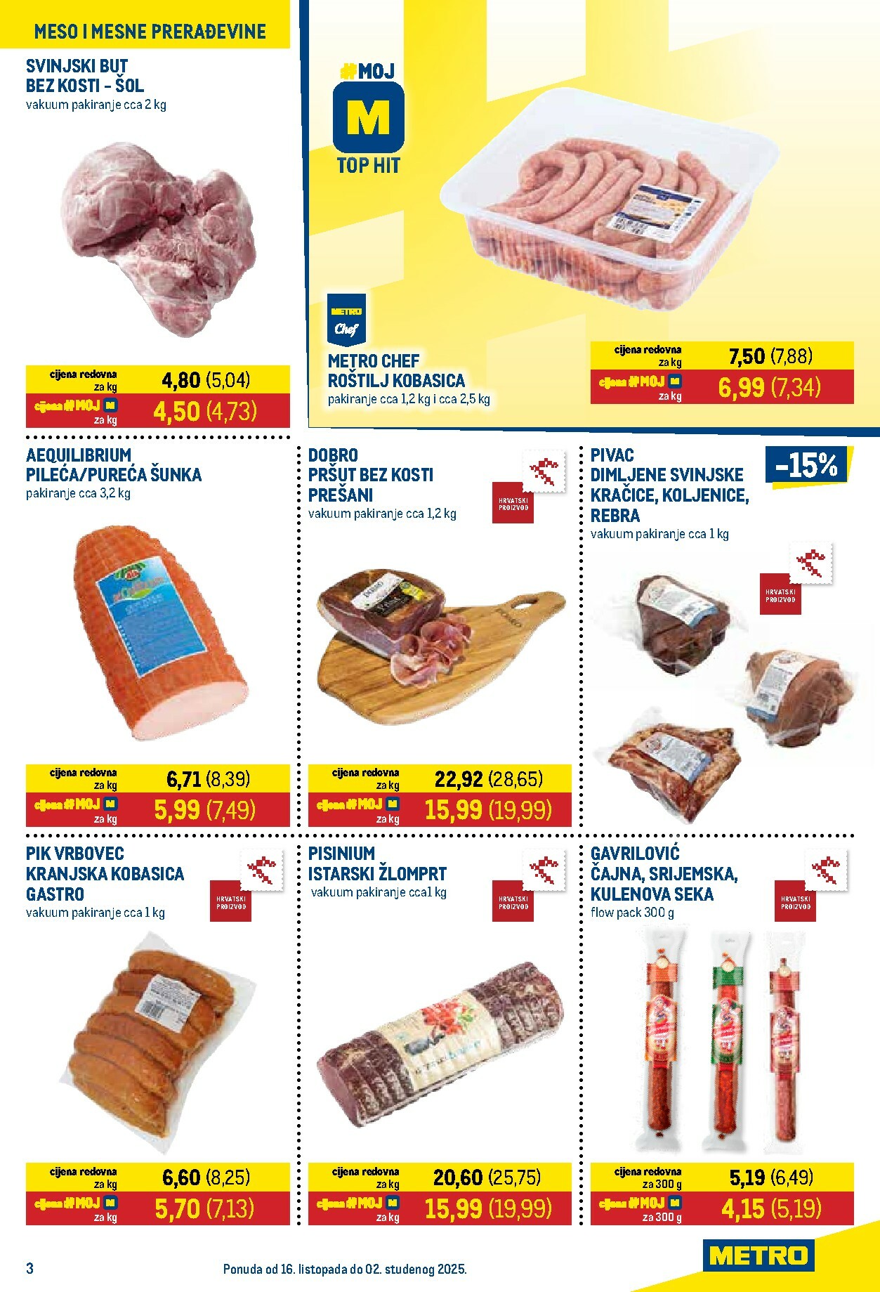 metro - Prelistajte katalog Metro - Prehrana i neprehrana, vrijedi od 16.10. do 02.11. - page: 3