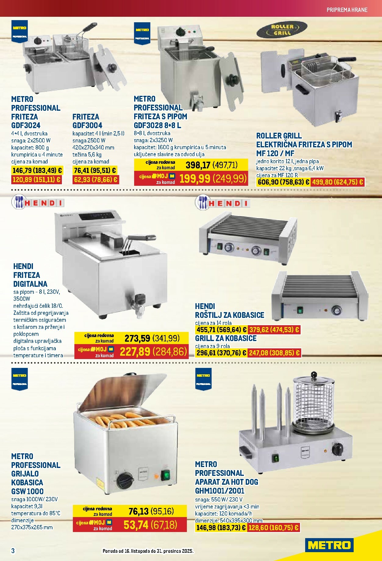 metro - Prelistajte katalog Metro - Adventna ponuda ugostiteljske opreme, vrijedi od 16.10. do 31.12. - page: 3