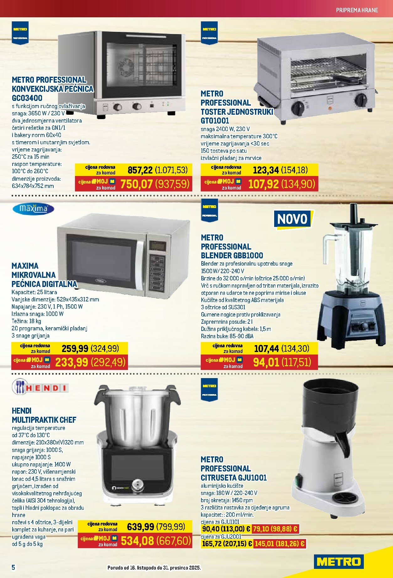 metro - Prelistajte katalog Metro - Adventna ponuda ugostiteljske opreme, vrijedi od 16.10. do 31.12. - page: 5