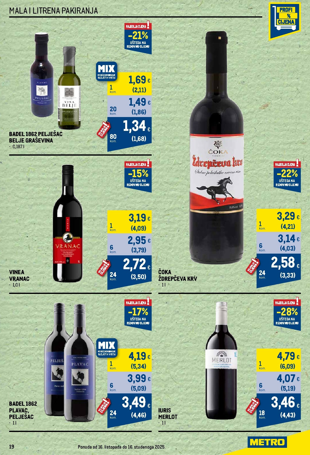 metro - Prelistajte katalog Metro - Vino - 2025, vrijedi od 16.10. do 16.11. - page: 19