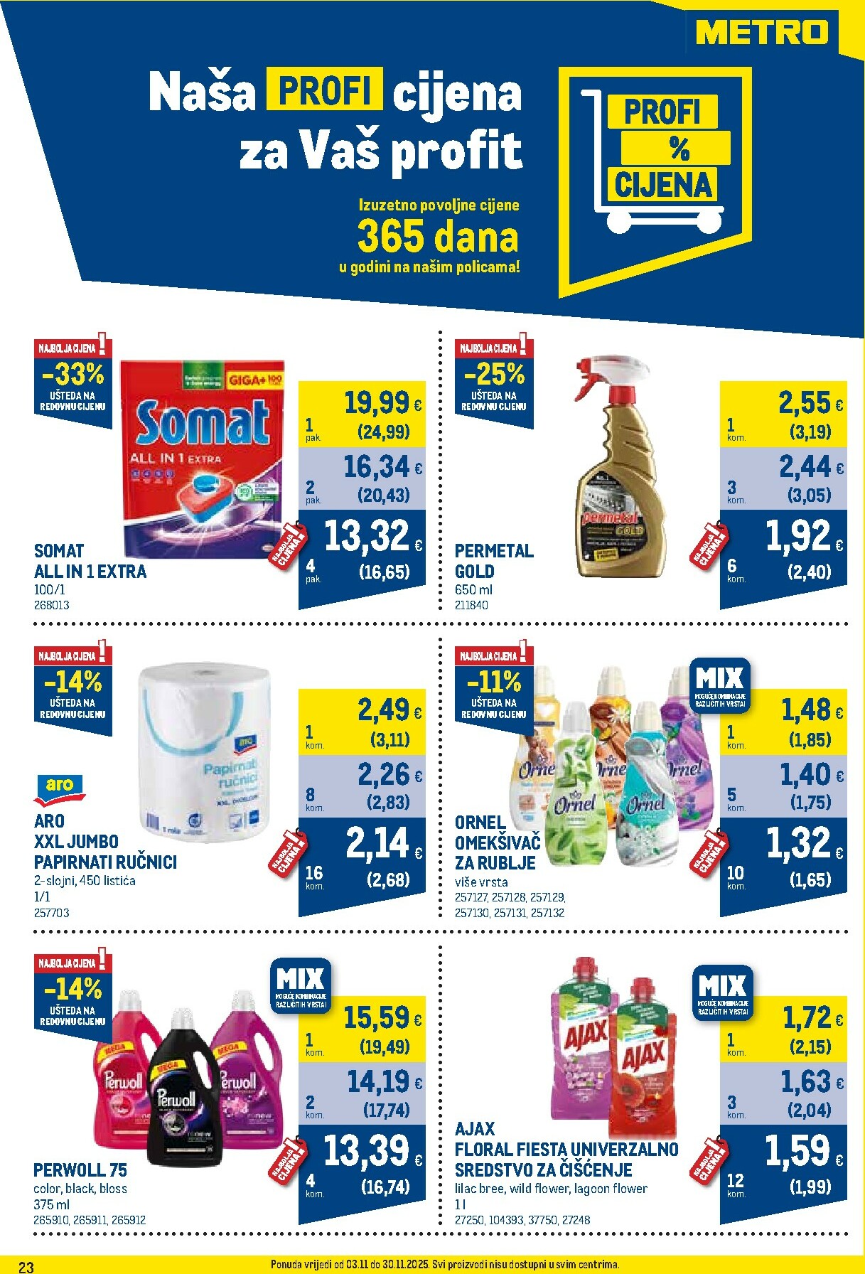metro - Prelistajte katalog Metro - Profi cijena, vrijedi od 03.11. do 30.11. - page: 23