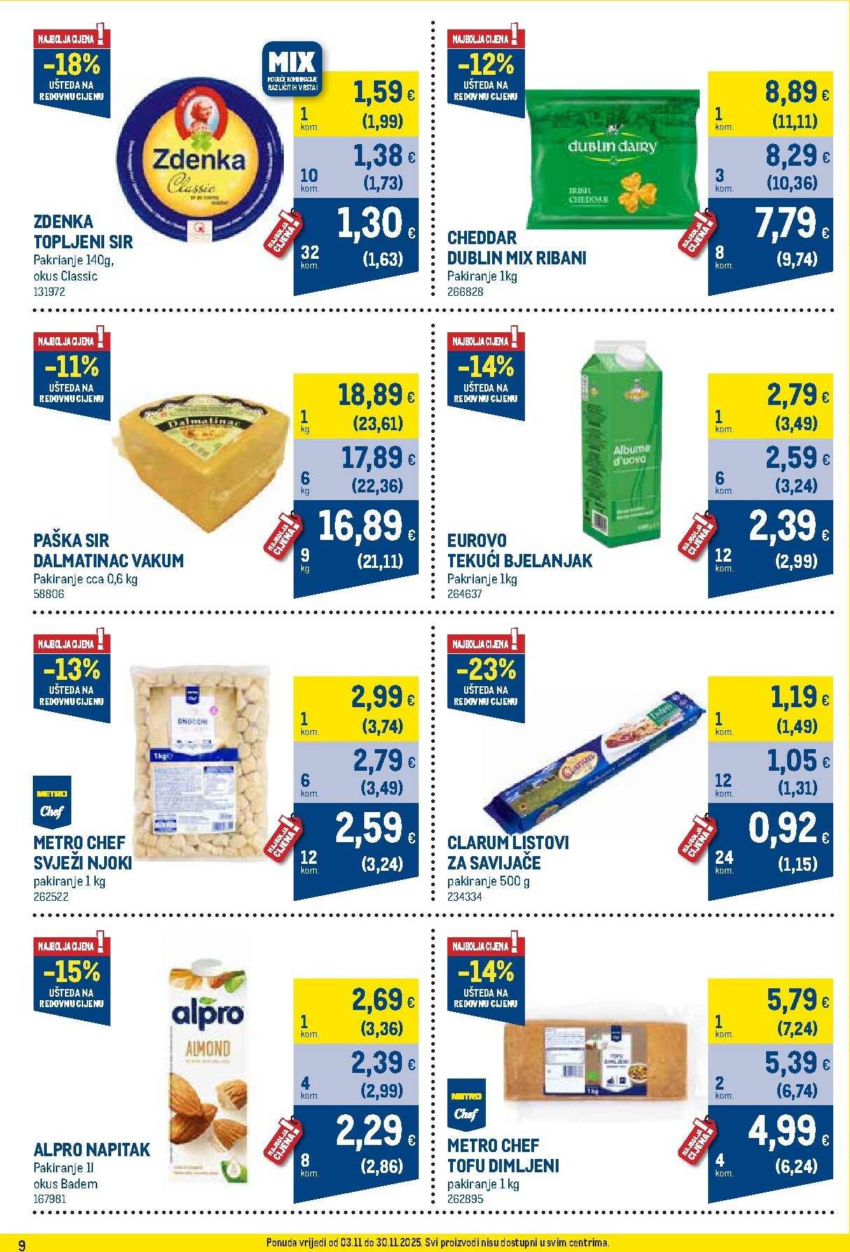 metro - Prelistajte katalog Metro - Profi cijena, vrijedi od 03.11. do 30.11. - page: 9