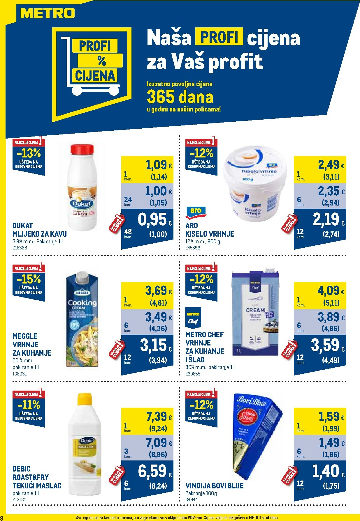 metro - Prelistajte katalog Metro - Profi cijena, vrijedi od 03.11. do 30.11. - page: 8