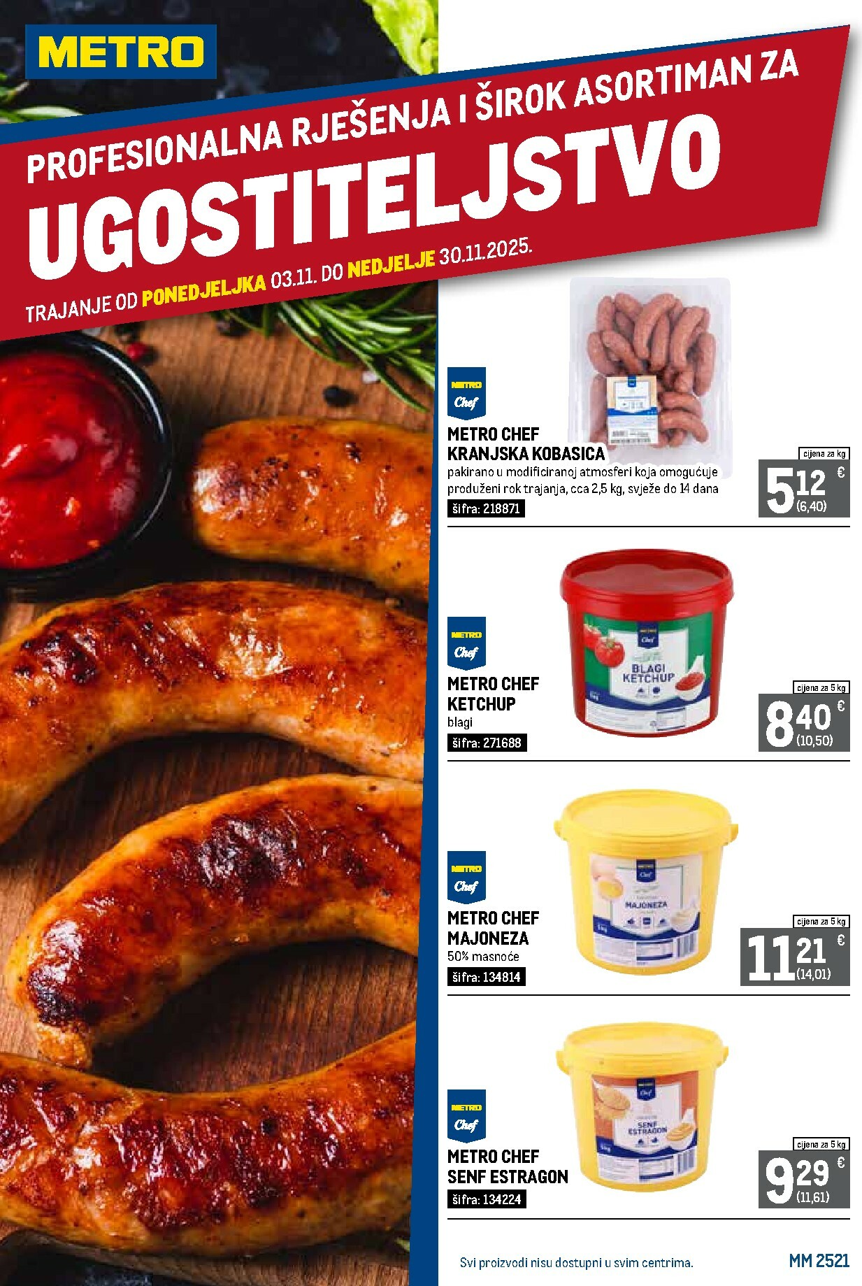 metro - Prelistajte katalog Metro - Profesionalna rješenja za ugostiteljstvo, vrijedi od 03.11. do 30.11.