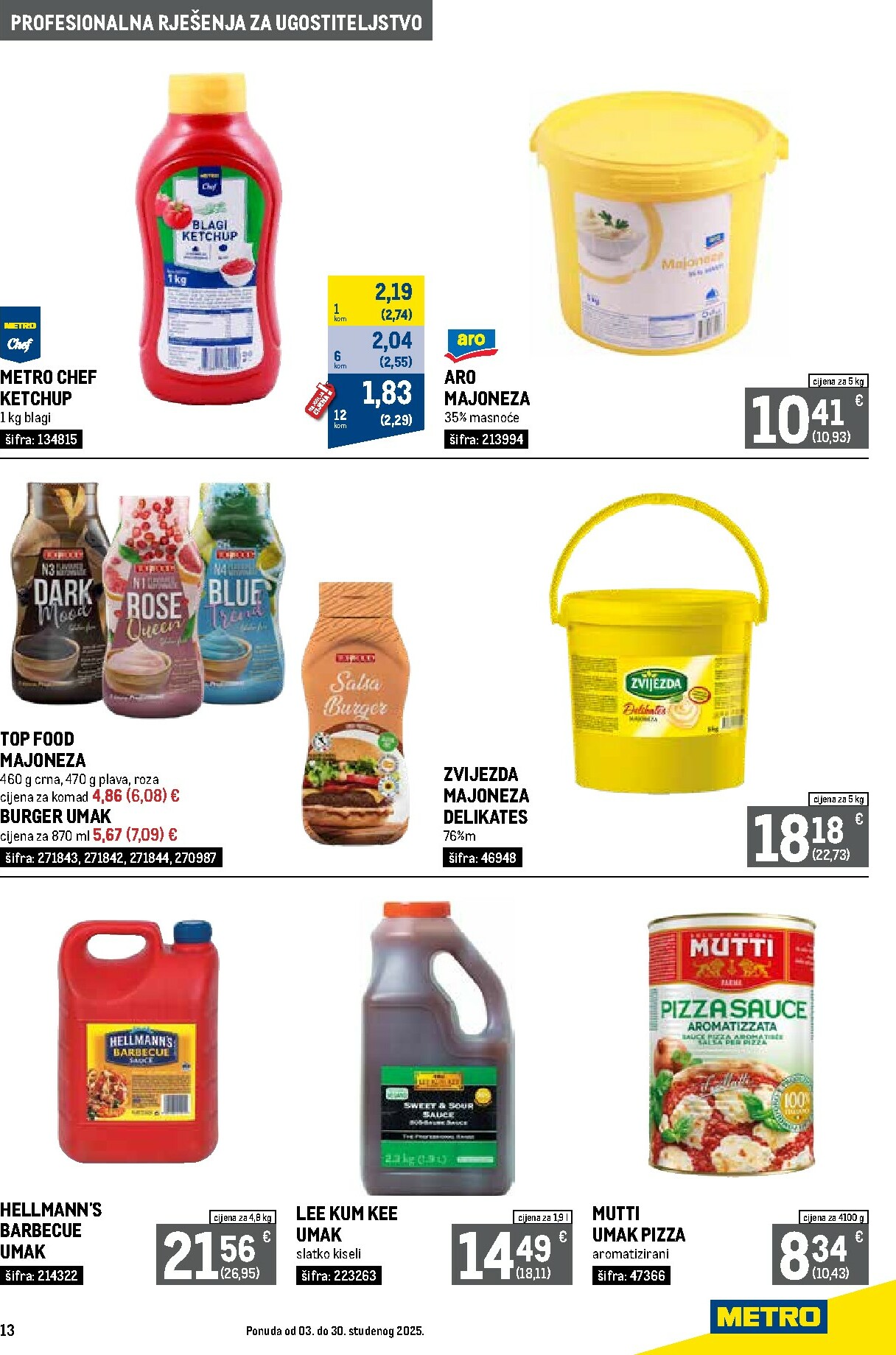 metro - Prelistajte katalog Metro - Profesionalna rješenja za ugostiteljstvo, vrijedi od 03.11. do 30.11. - page: 13