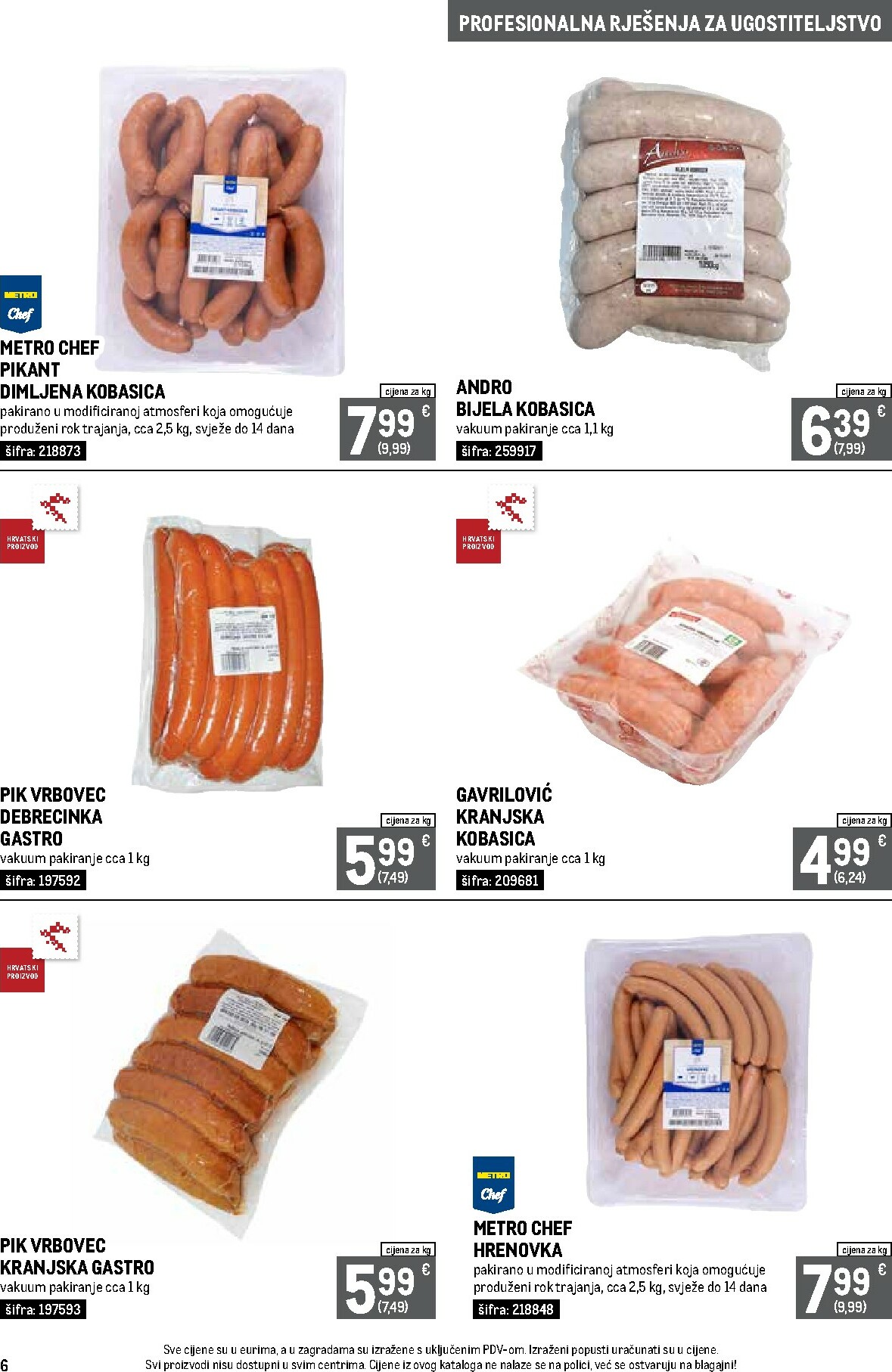 metro - Prelistajte katalog Metro - Profesionalna rješenja za ugostiteljstvo, vrijedi od 03.11. do 30.11. - page: 6