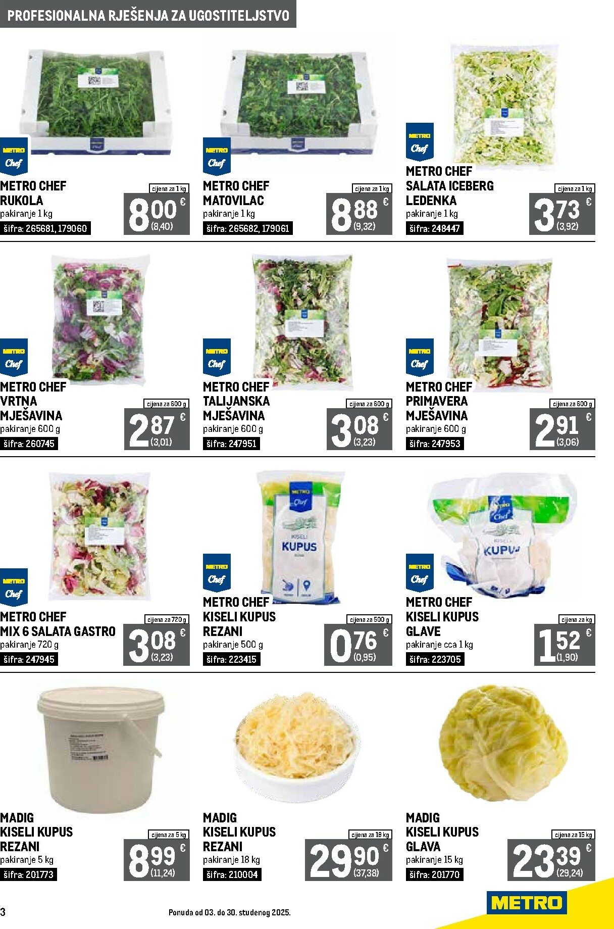 metro - Prelistajte katalog Metro - Profesionalna rješenja za ugostiteljstvo, vrijedi od 03.11. do 30.11. - page: 3