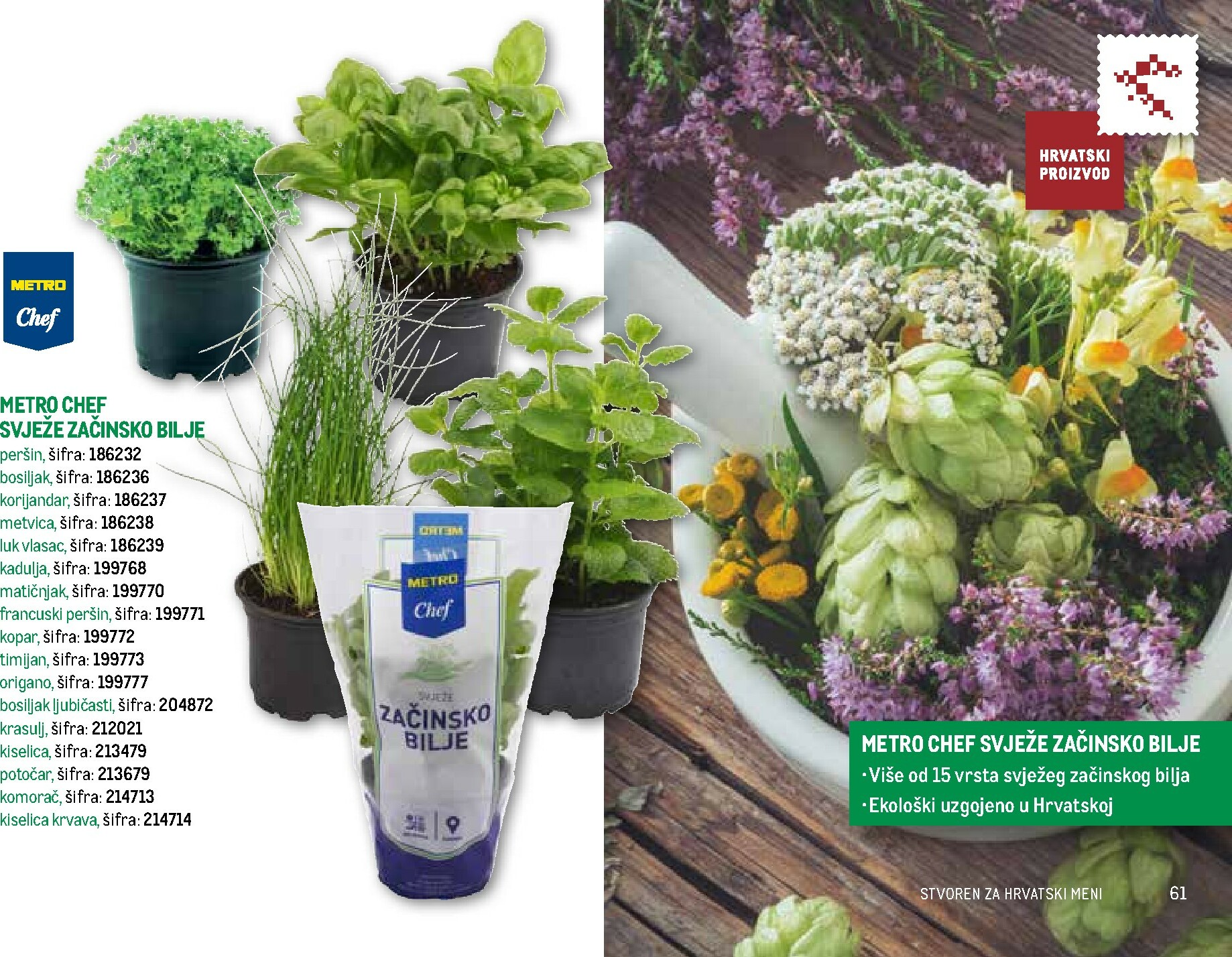 metro - Prelistajte katalog Metro - Stvoren za Hrvatski meni, vrijedi od 01.11. do 31.05. - page: 61