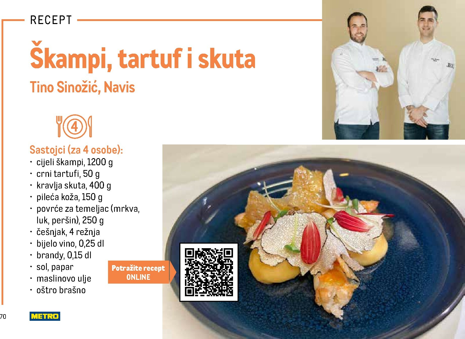 metro - Prelistajte katalog Metro - Stvoren za Hrvatski meni, vrijedi od 01.11. do 31.05. - page: 70