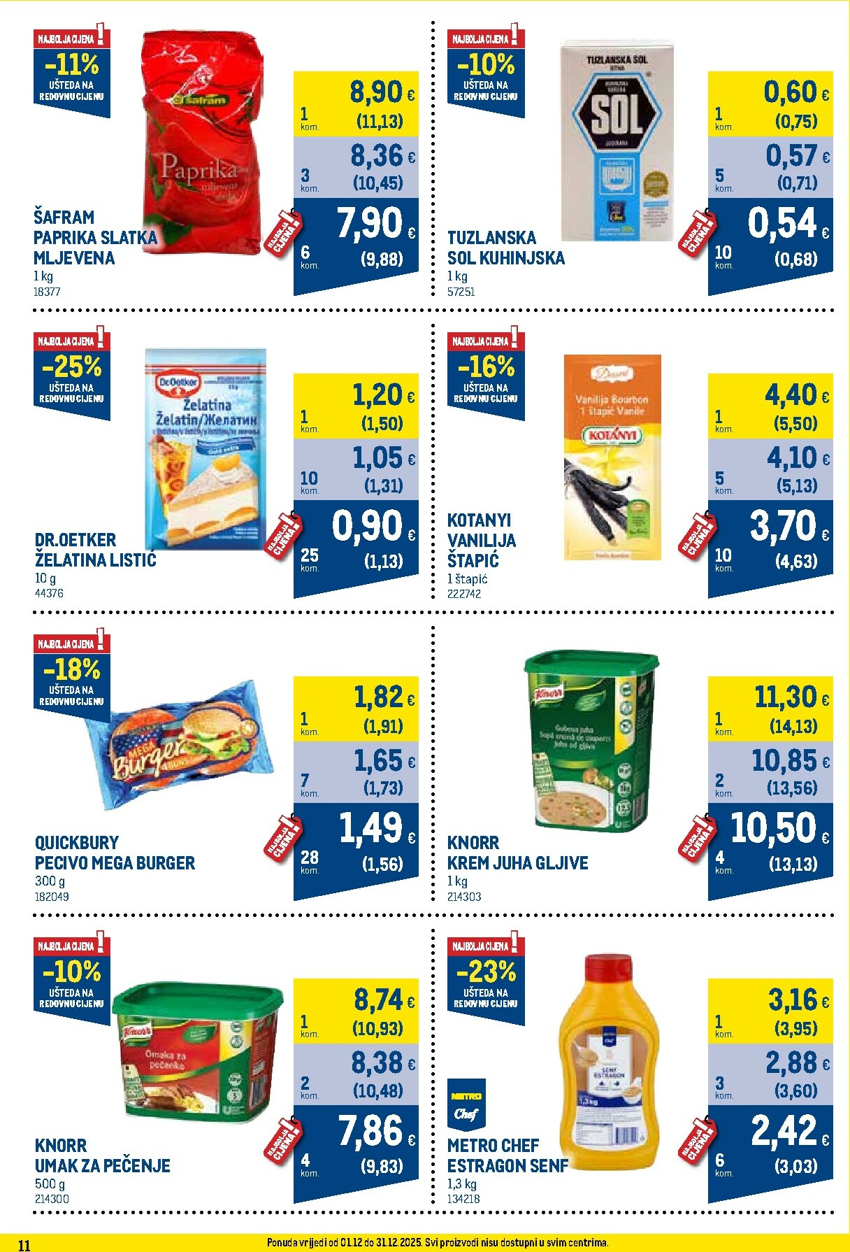 metro - Prelistajte katalog Metro - Profi cijena, vrijedi od 01.12. do 31.12. - page: 11