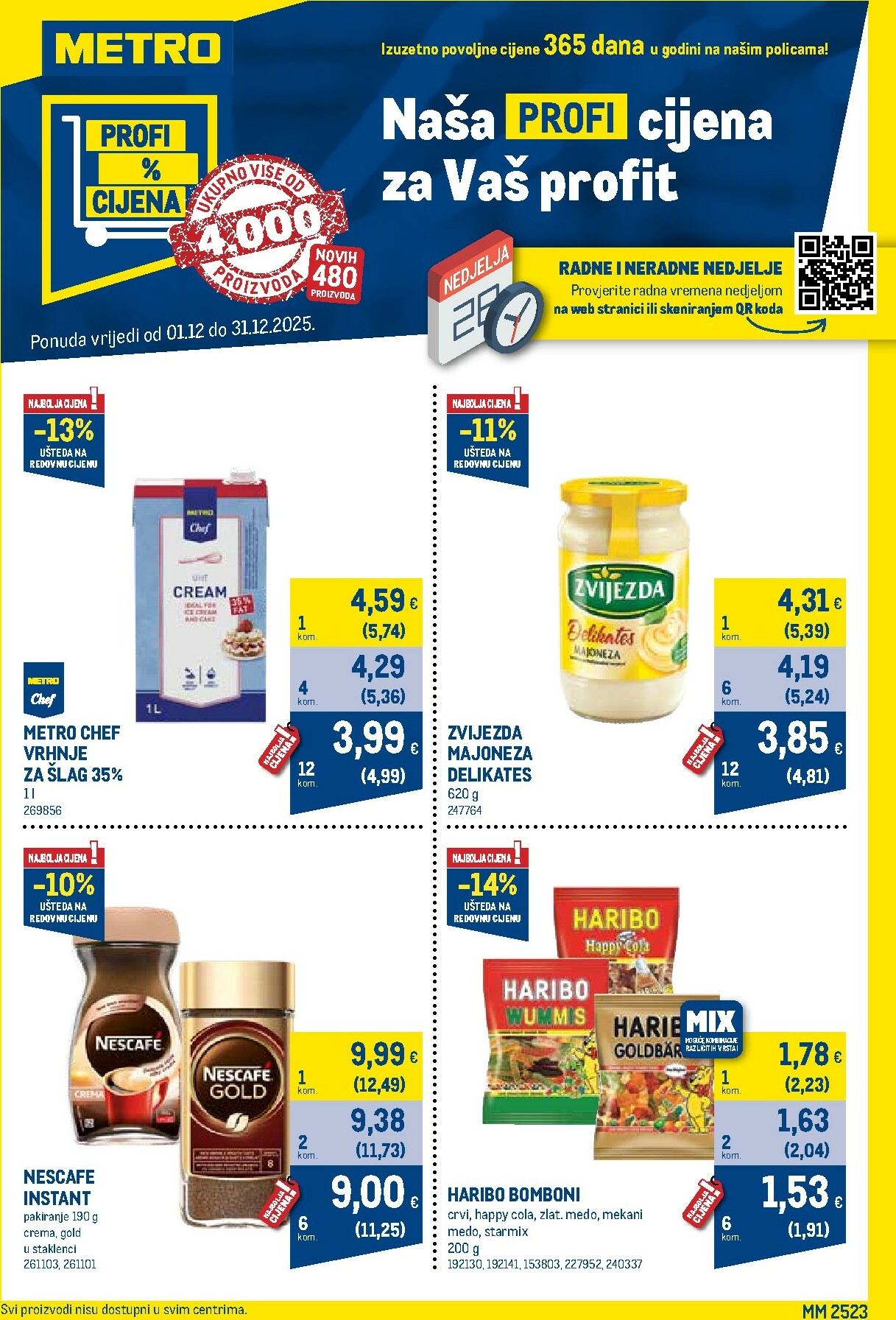 metro - Prelistajte katalog Metro - Profi cijena, vrijedi od 01.12. do 31.12.