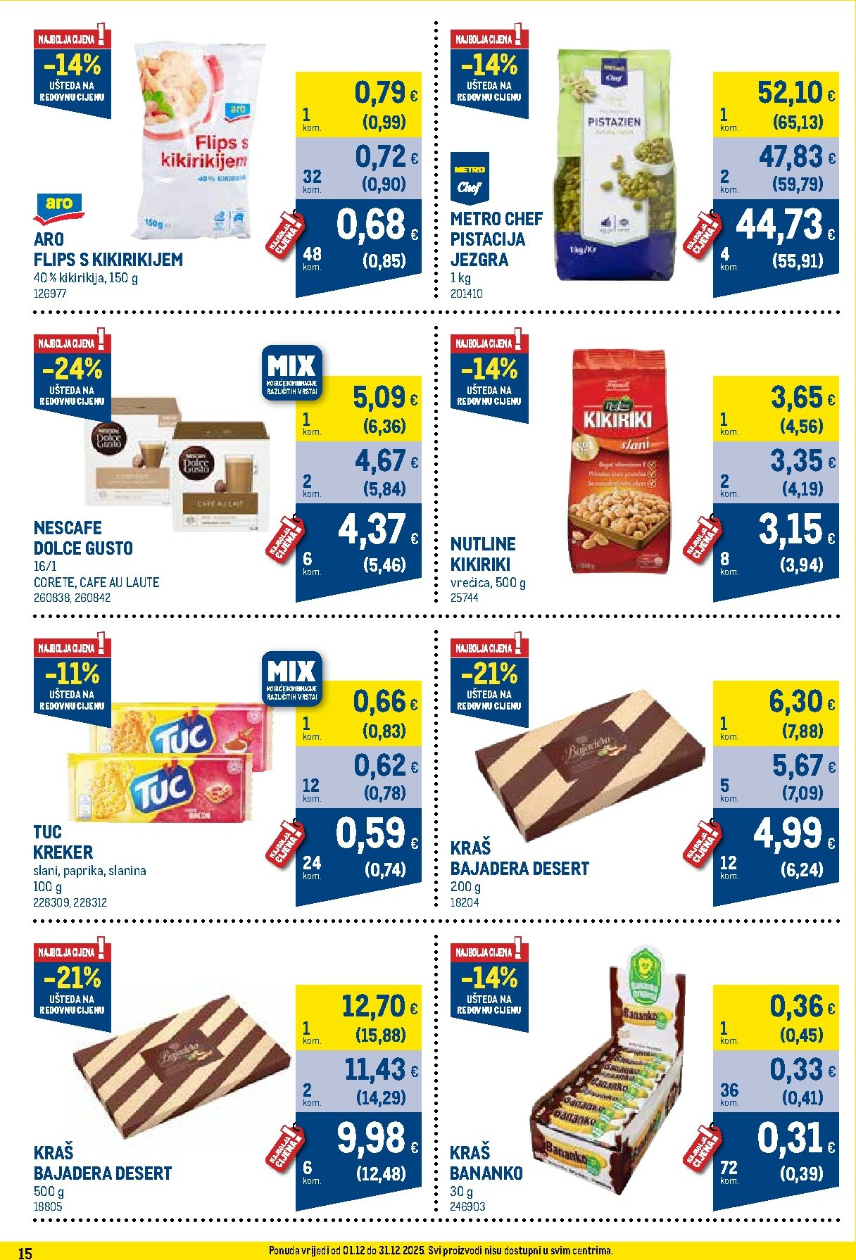 metro - Prelistajte katalog Metro - Profi cijena, vrijedi od 01.12. do 31.12. - page: 15