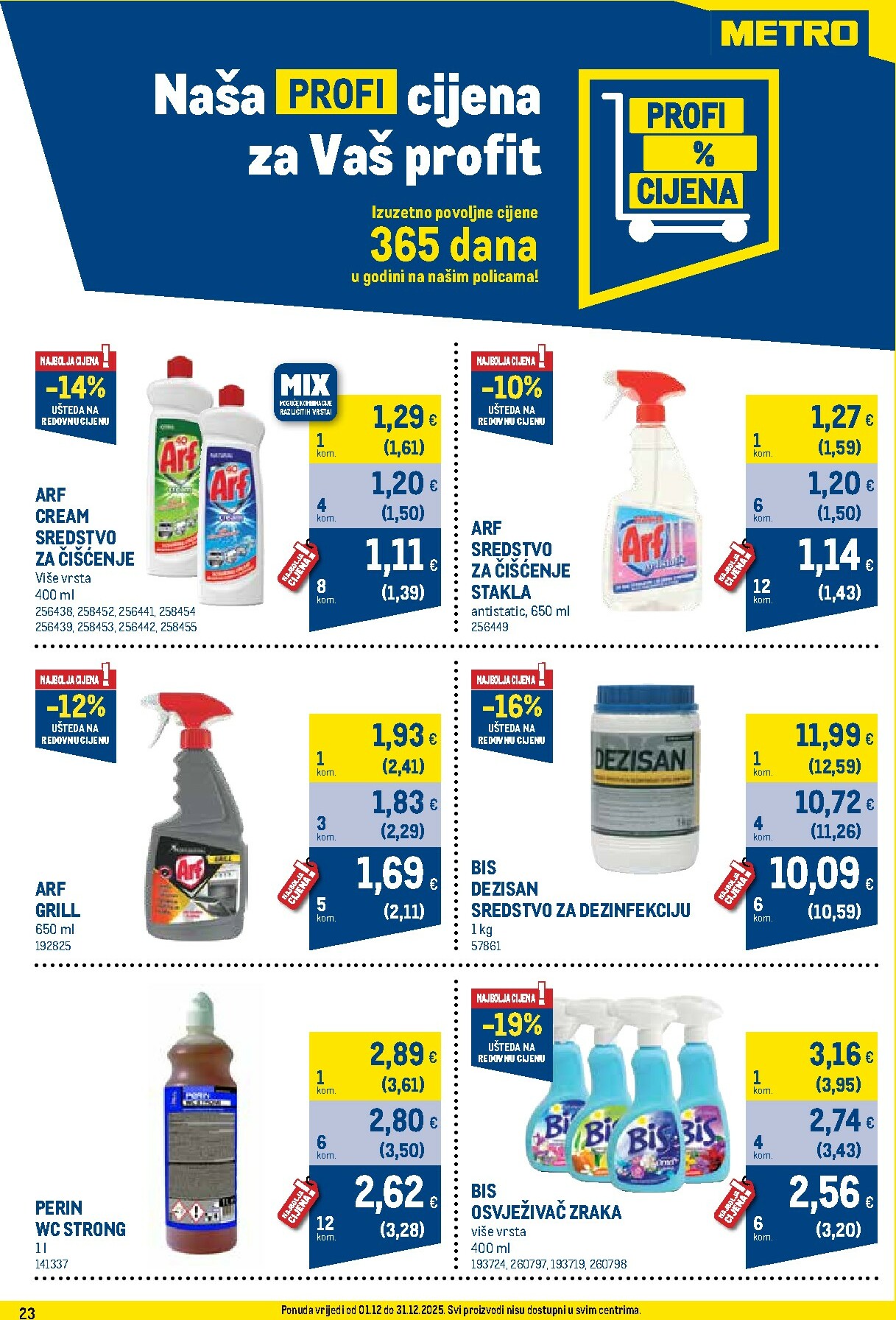 metro - Prelistajte katalog Metro - Profi cijena, vrijedi od 01.12. do 31.12. - page: 23