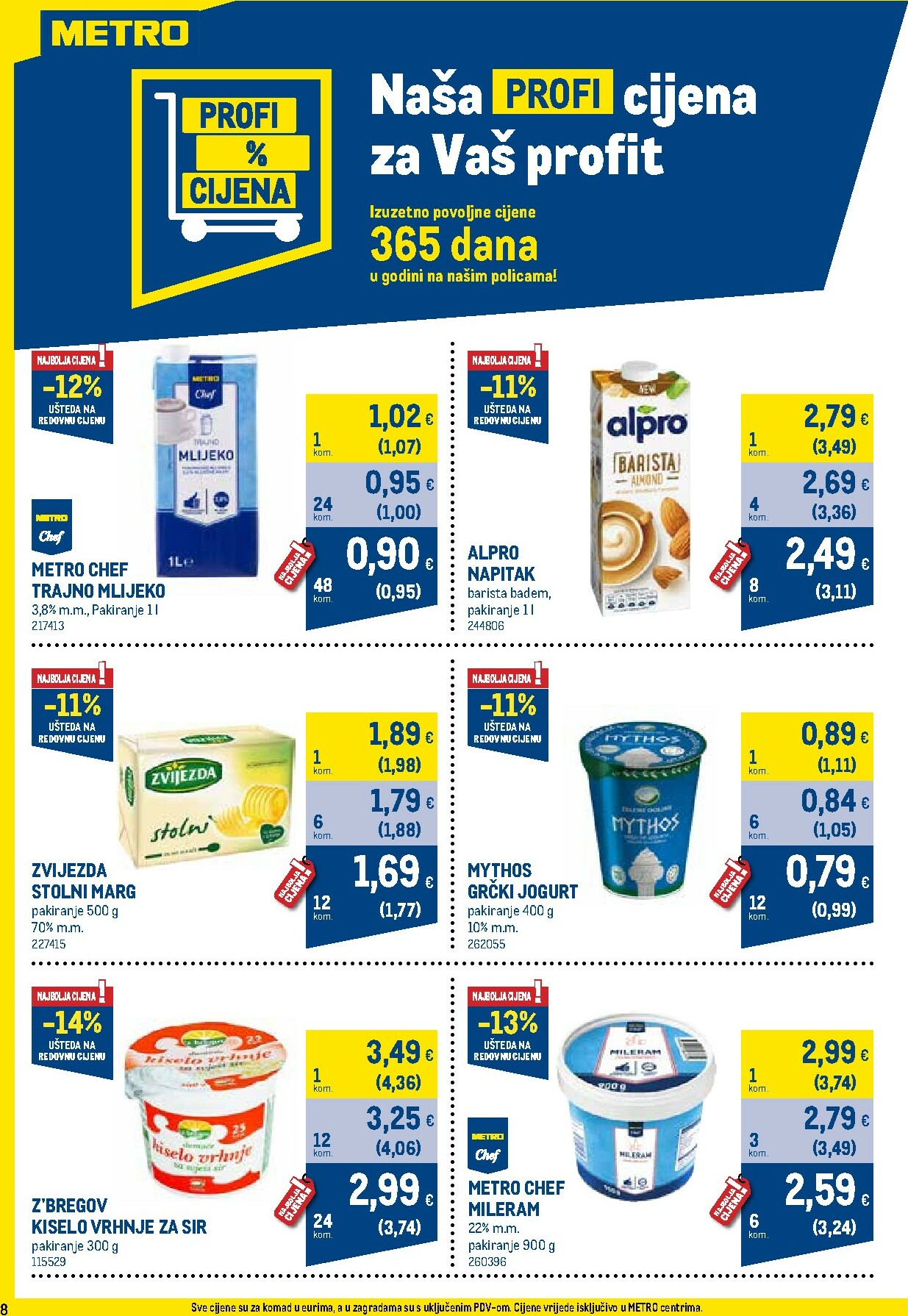 metro - Prelistajte katalog Metro - Profi cijena, vrijedi od 01.12. do 31.12. - page: 8