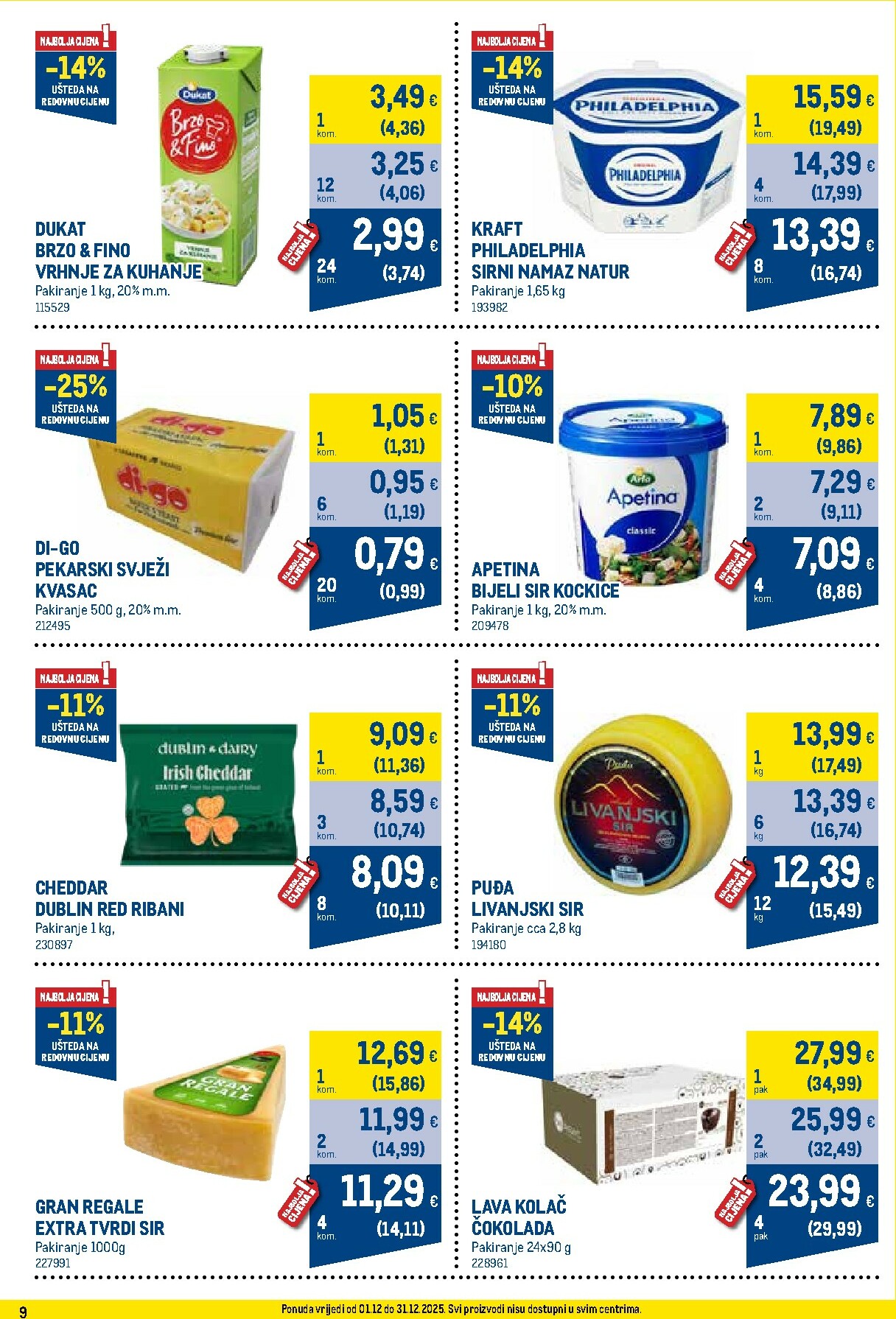 metro - Prelistajte katalog Metro - Profi cijena, vrijedi od 01.12. do 31.12. - page: 9