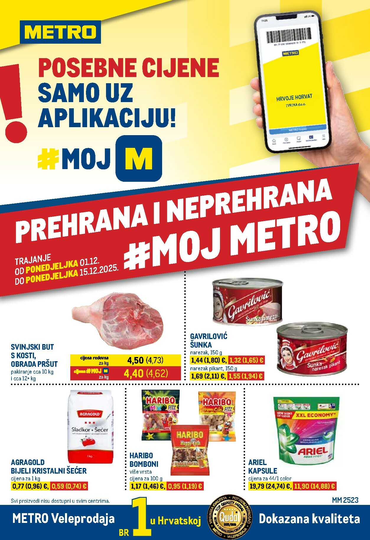 metro - Prelistajte katalog Metro - Prehrana i neprehrana, vrijedi od 01.12. do 15.12.