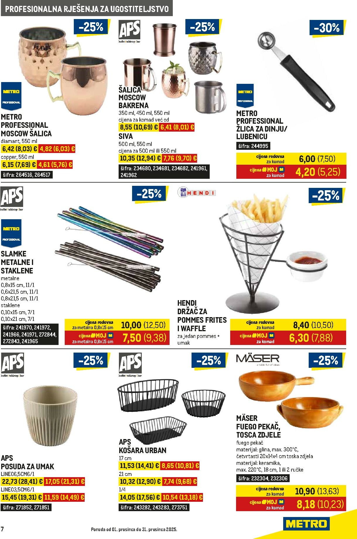 metro - Prelistajte katalog Metro - Gastro, vrijedi od 01.12. do 31.12. - page: 7