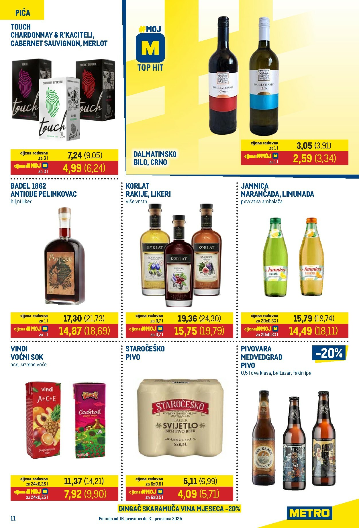 metro - Prelistajte katalog Metro - Prehrana i neprehrana, vrijedi od 16.12. do 31.12. - page: 11