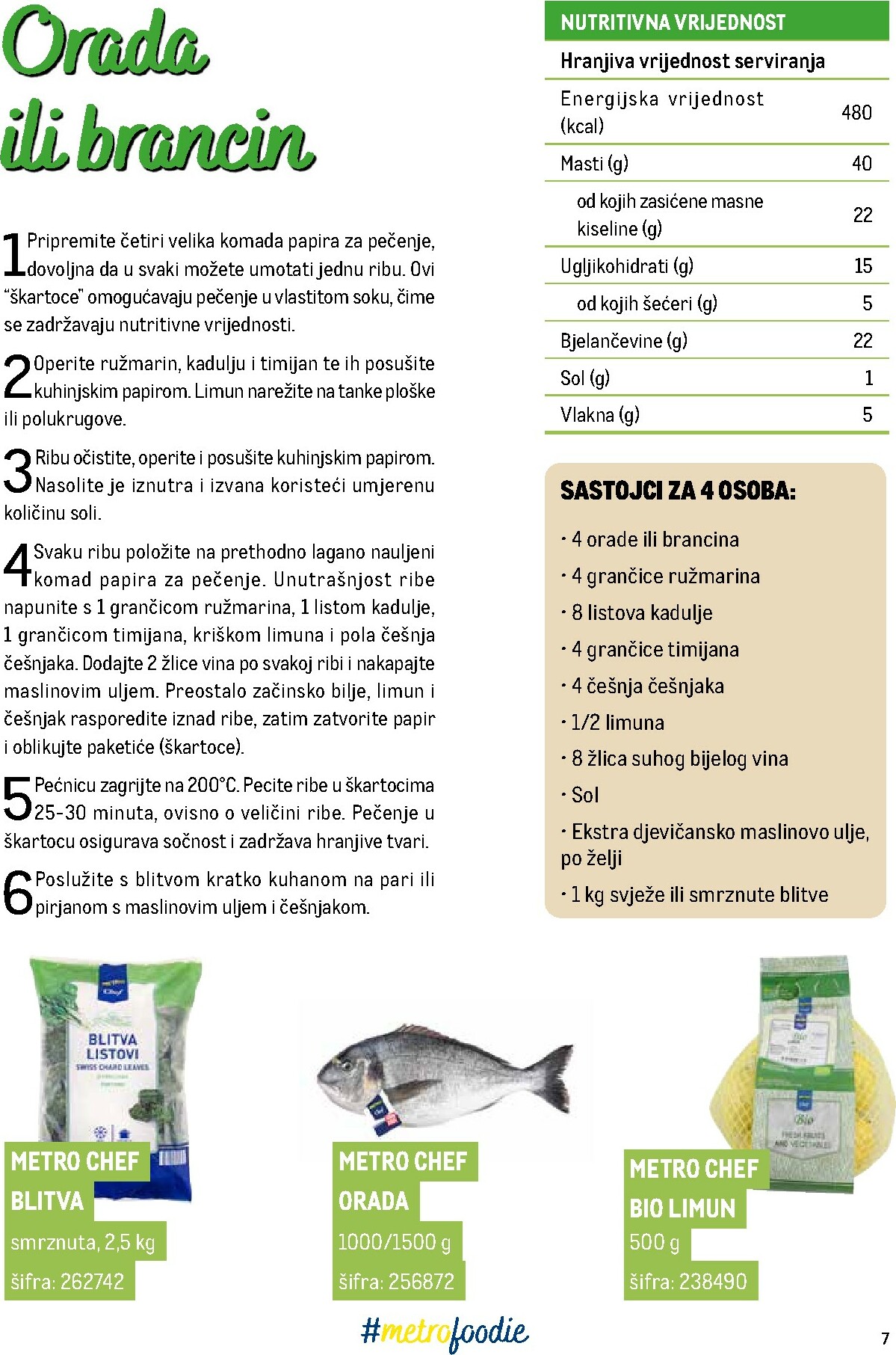 metro - Prelistajte katalog Metro - #metrofoodie - Riba i maslinovo ulje, vrijedi od 01.01. do 31.01. - page: 7