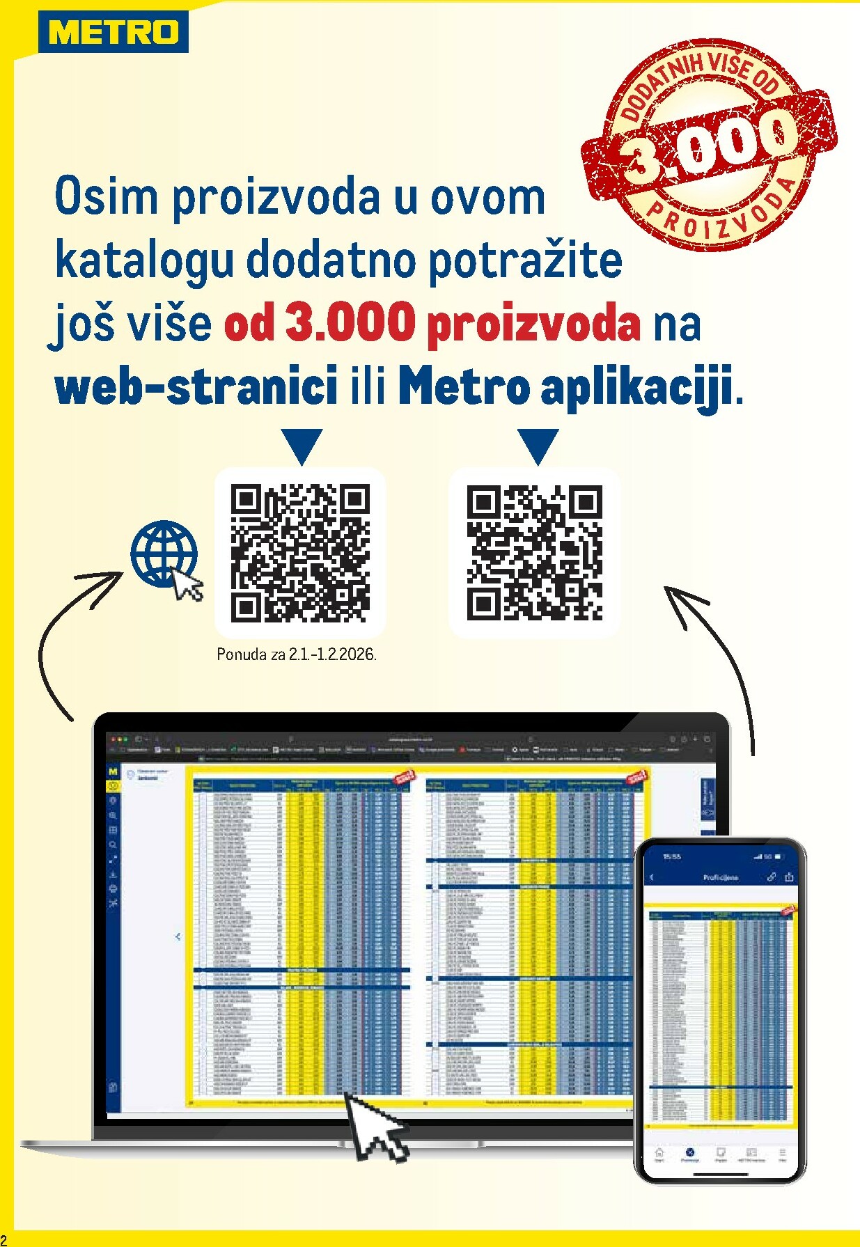 metro - Prelistajte katalog Metro - Profi cijena, vrijedi od 02.01. do 01.02. - page: 2