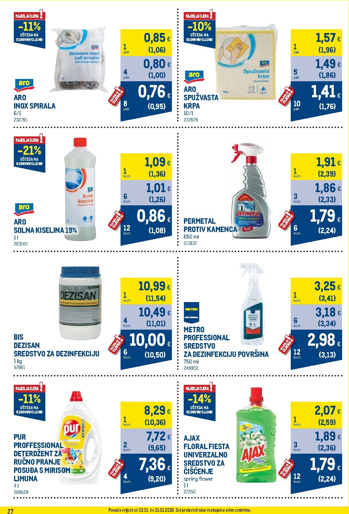 metro - Prelistajte katalog Metro - Profi cijena, vrijedi od 02.01. do 01.02. - page: 27