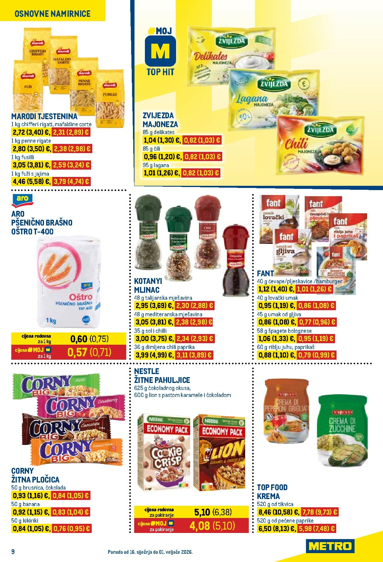 metro - Prelistajte katalog Metro - Prehrana i neprehrana, vrijedi od 16.01. do 01.02. - page: 9