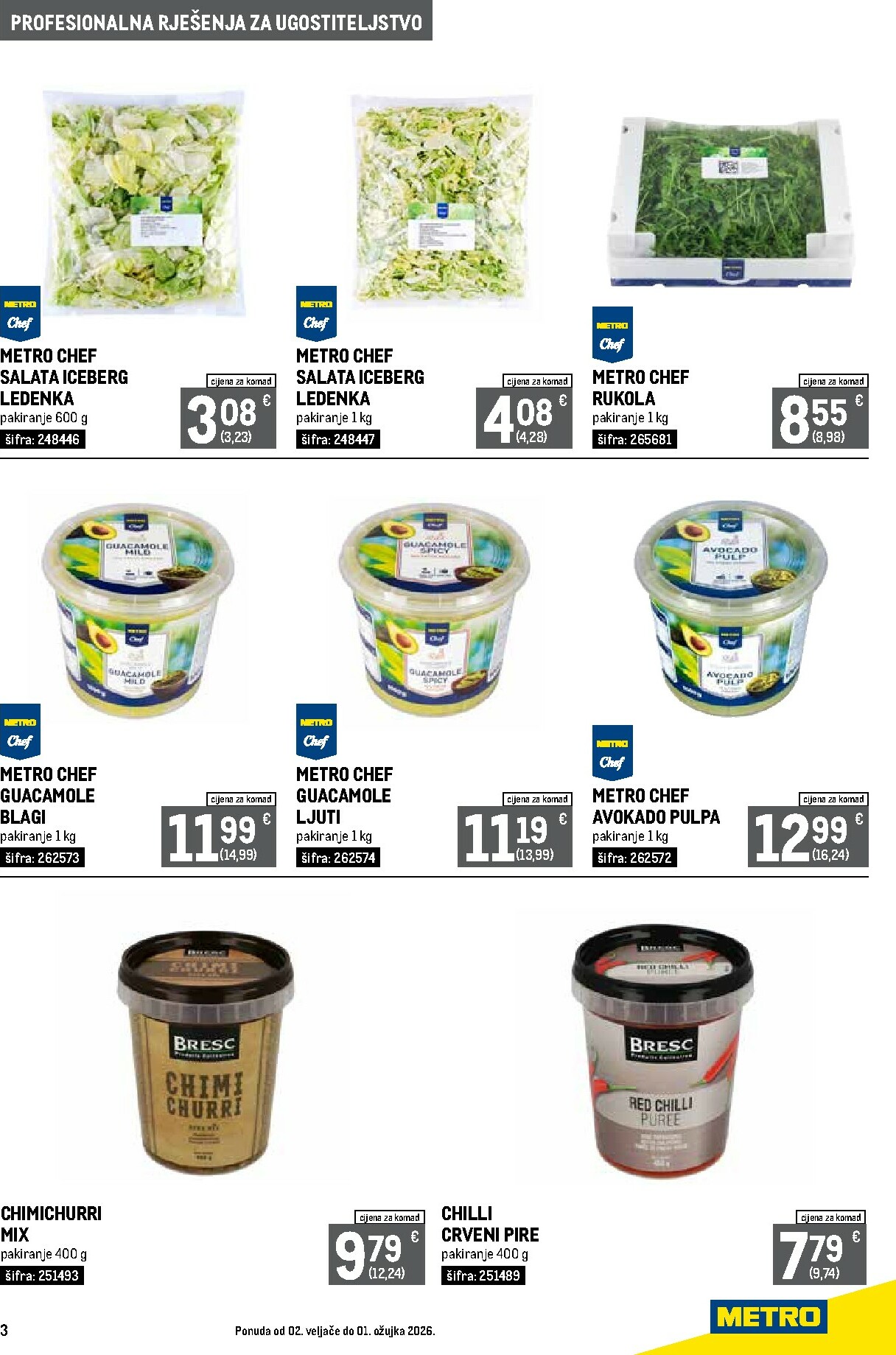 metro - Prelistajte katalog Metro - Profesionalna rješenja za ugostiteljstvo, vrijedi od 02.02.2026 do 01.03.2026 - page: 3