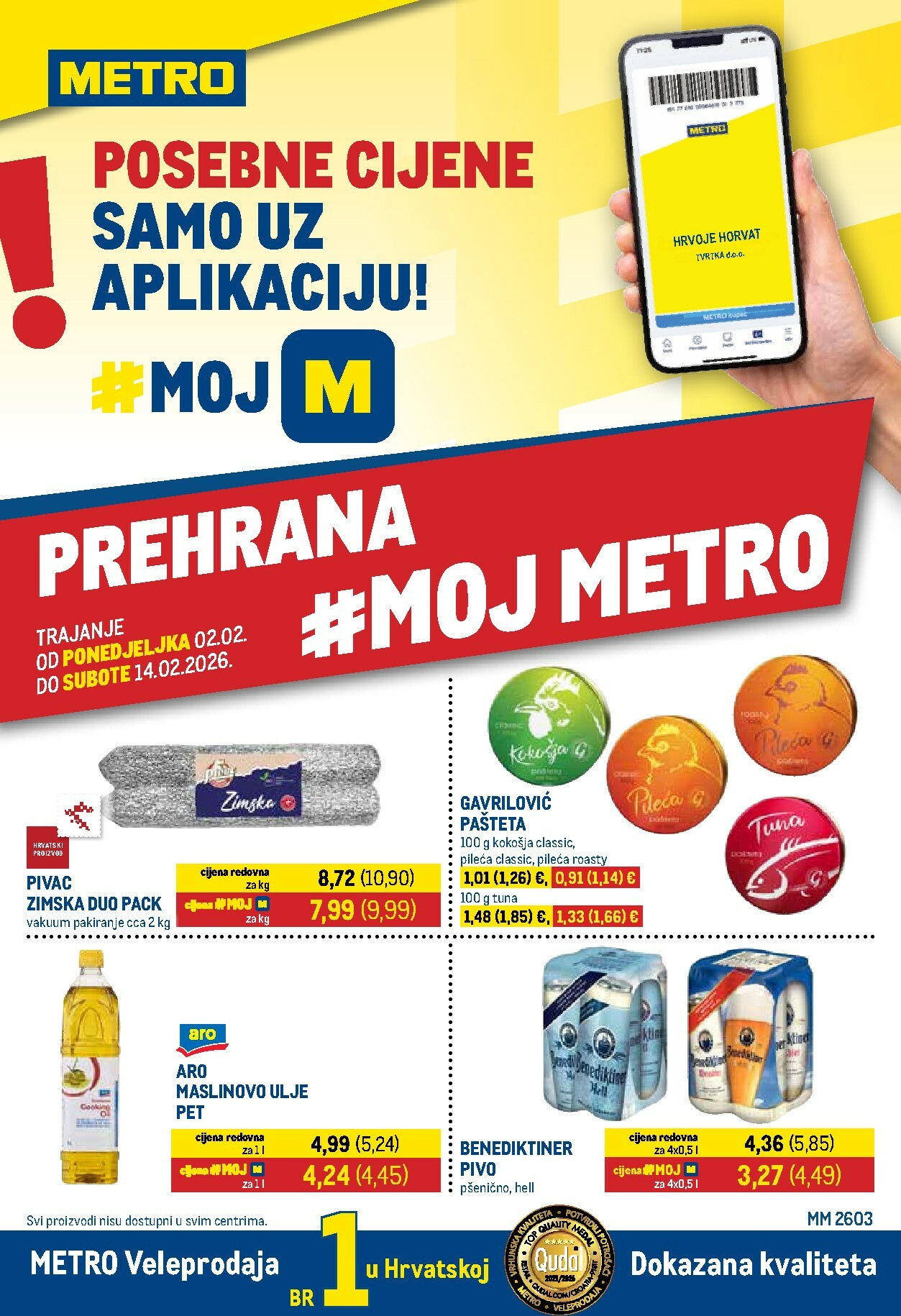 metro - Prelistajte katalog Metro - Prehrana i neprehrana, vrijedi od 02.02.2026 do 14.02.2026