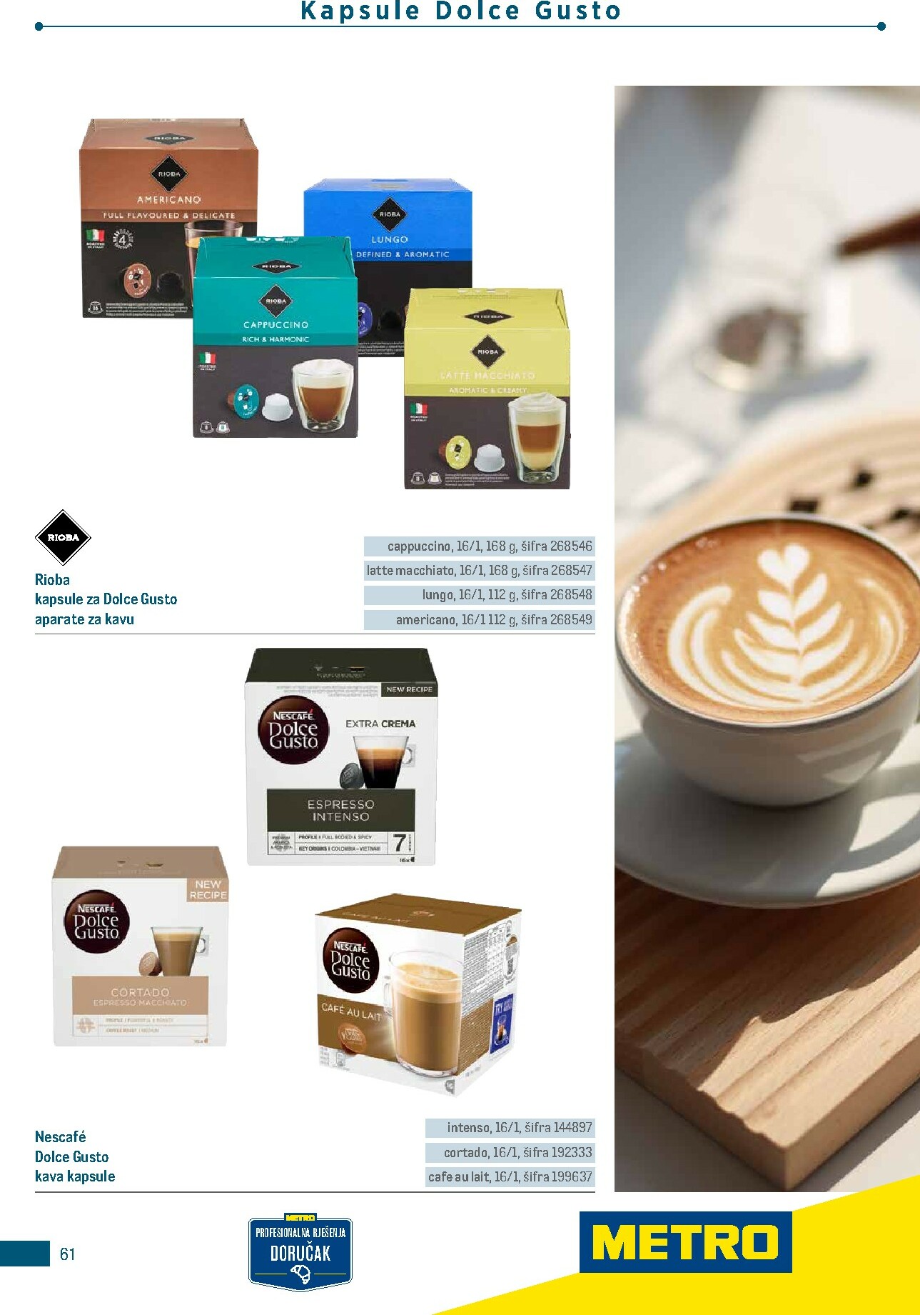 metro - Prelistajte katalog Metro - Poslovna rješenja - Doručak, vrijedi od 01.01.2026 do 31.12.2026 - page: 61