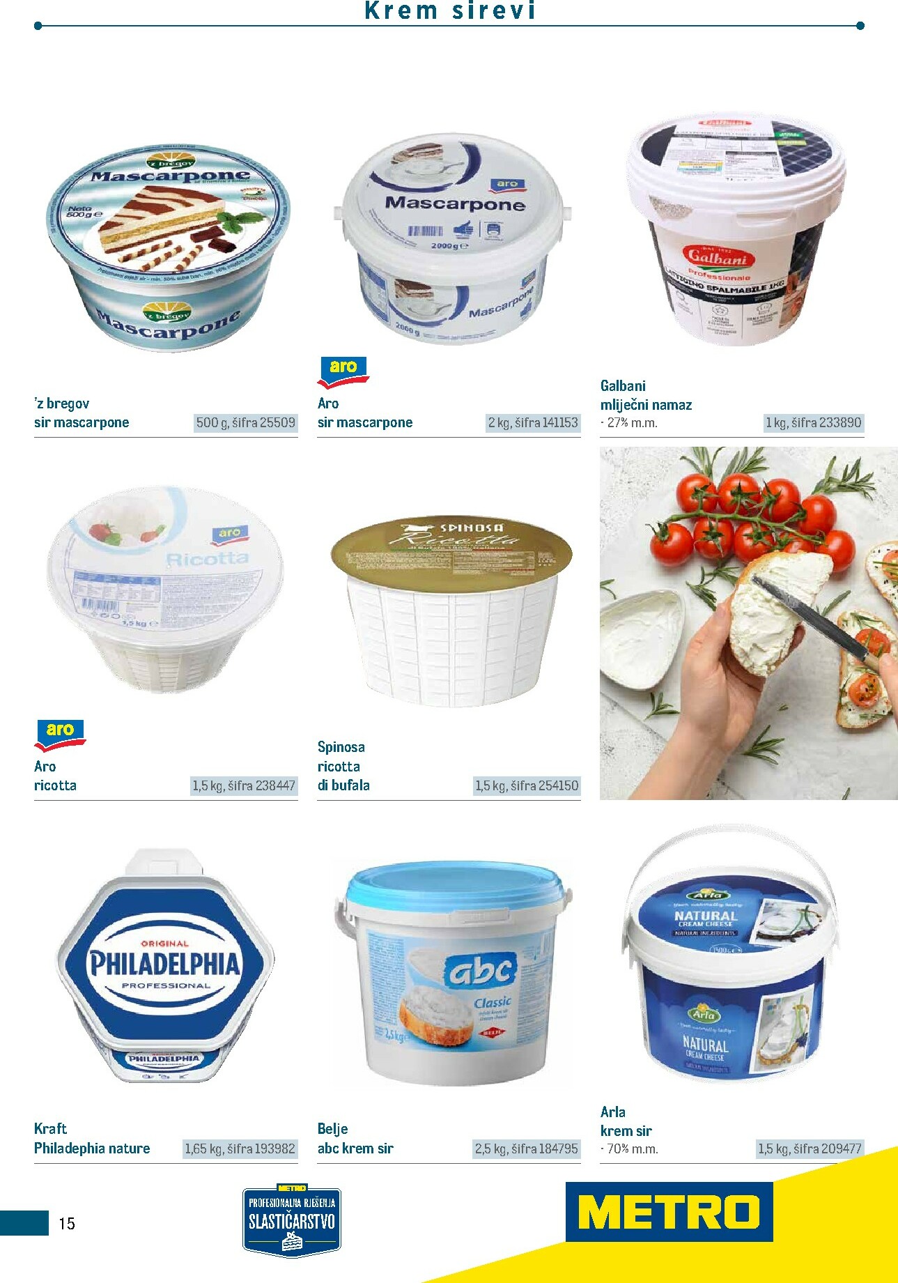 metro - Prelistajte katalog Metro - Poslovna rješenja - Proizvodi za slastičarstvo, vrijedi od 01.01.2026 do 31.12.2026 - page: 15
