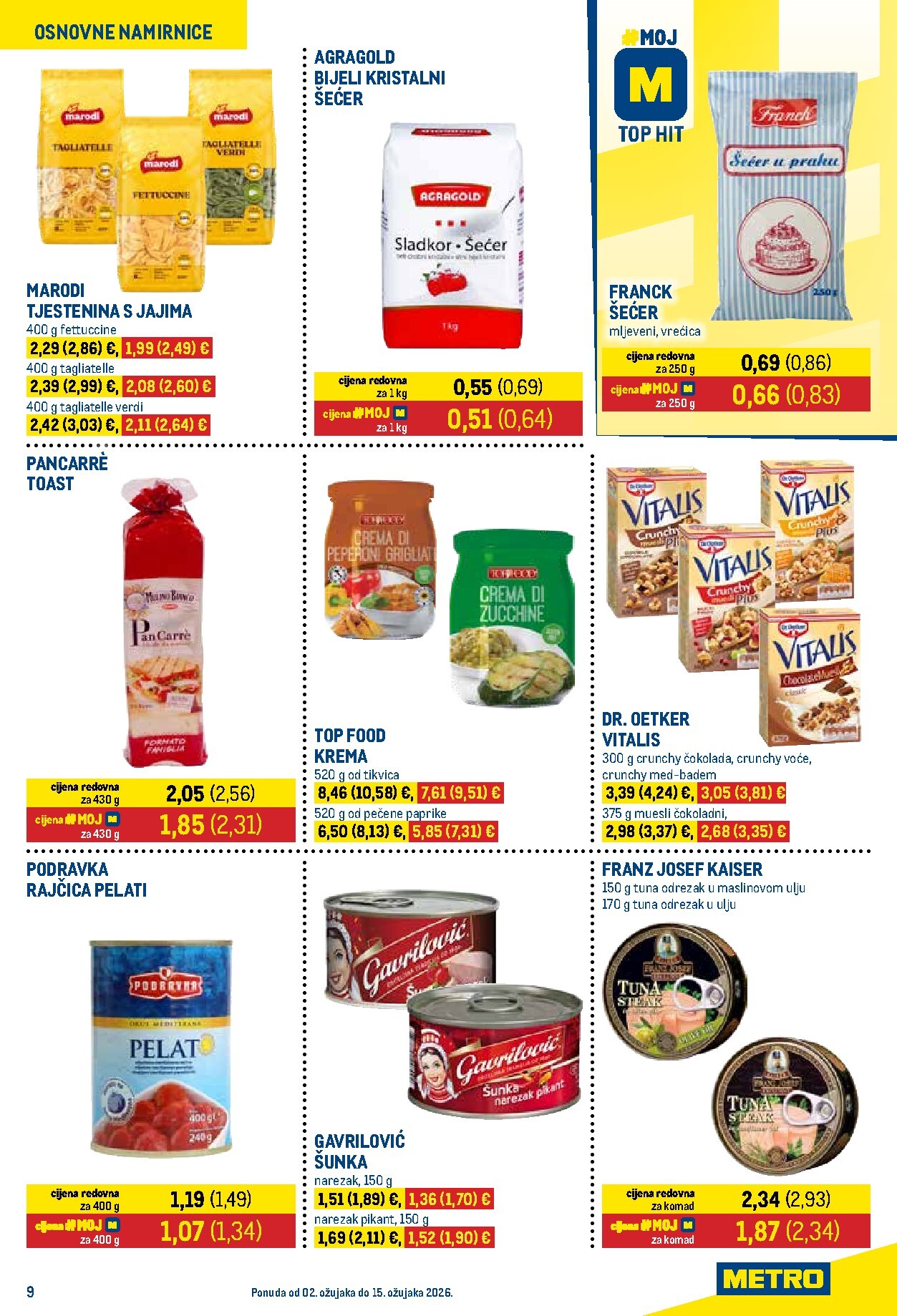 metro - Prelistajte katalog Metro - Prehrana i neprehrana, vrijedi od 02.03.2026 do 15.03.2026 - page: 9