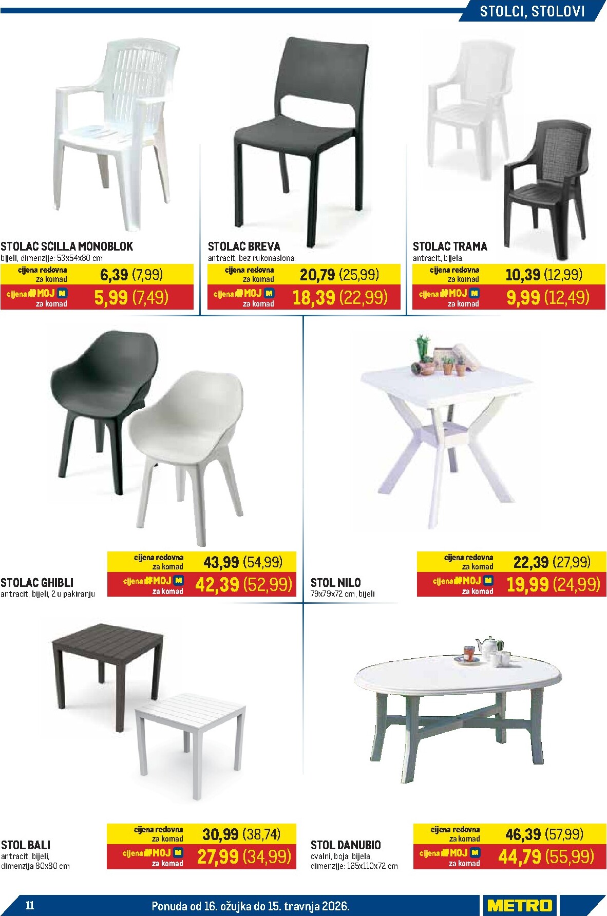 metro - Prelistajte katalog Metro - Sve za terasu, vrijedi od 16.03.2026 do 15.04.2026 - page: 11