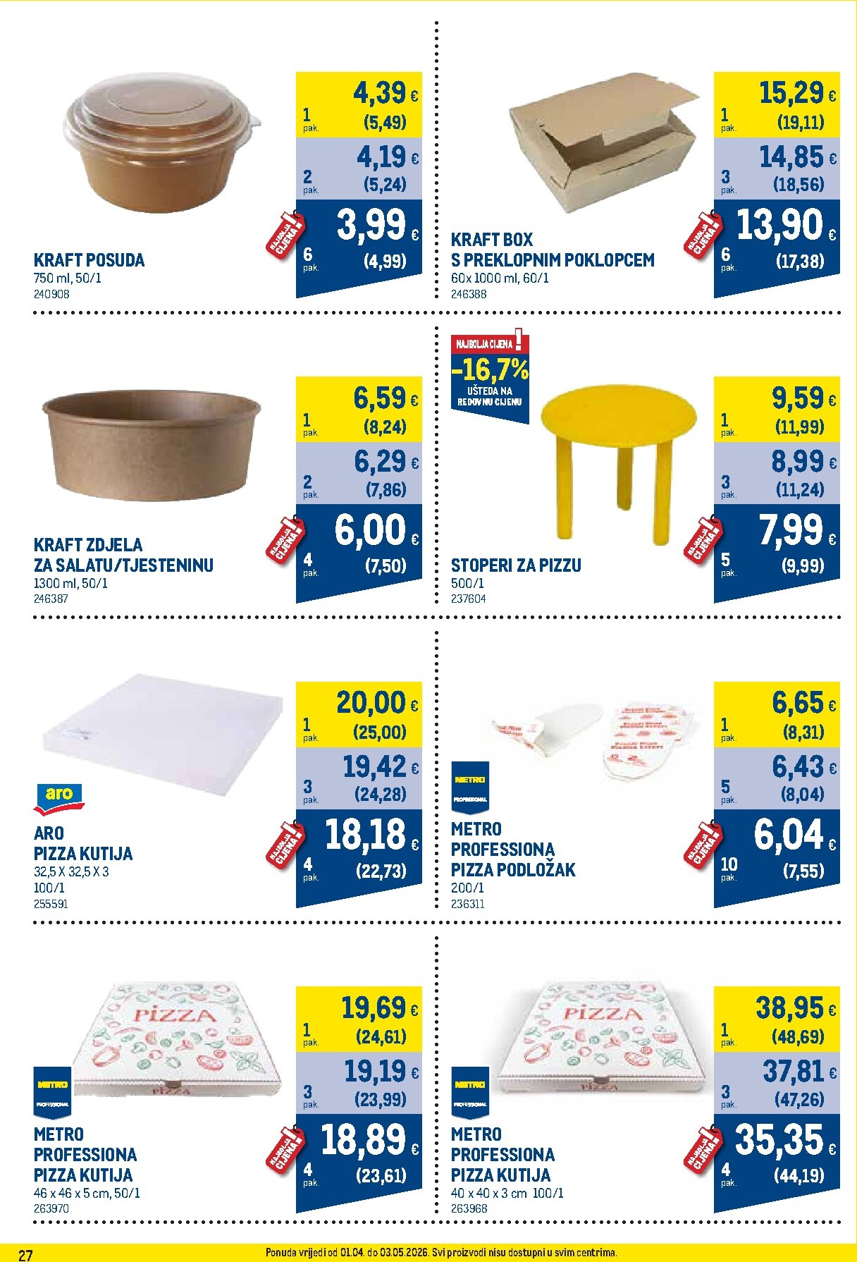 metro - Prelistajte katalog Metro - Profi cijena, vrijedi od 01.04.2026 do 03.05.2026 - page: 27
