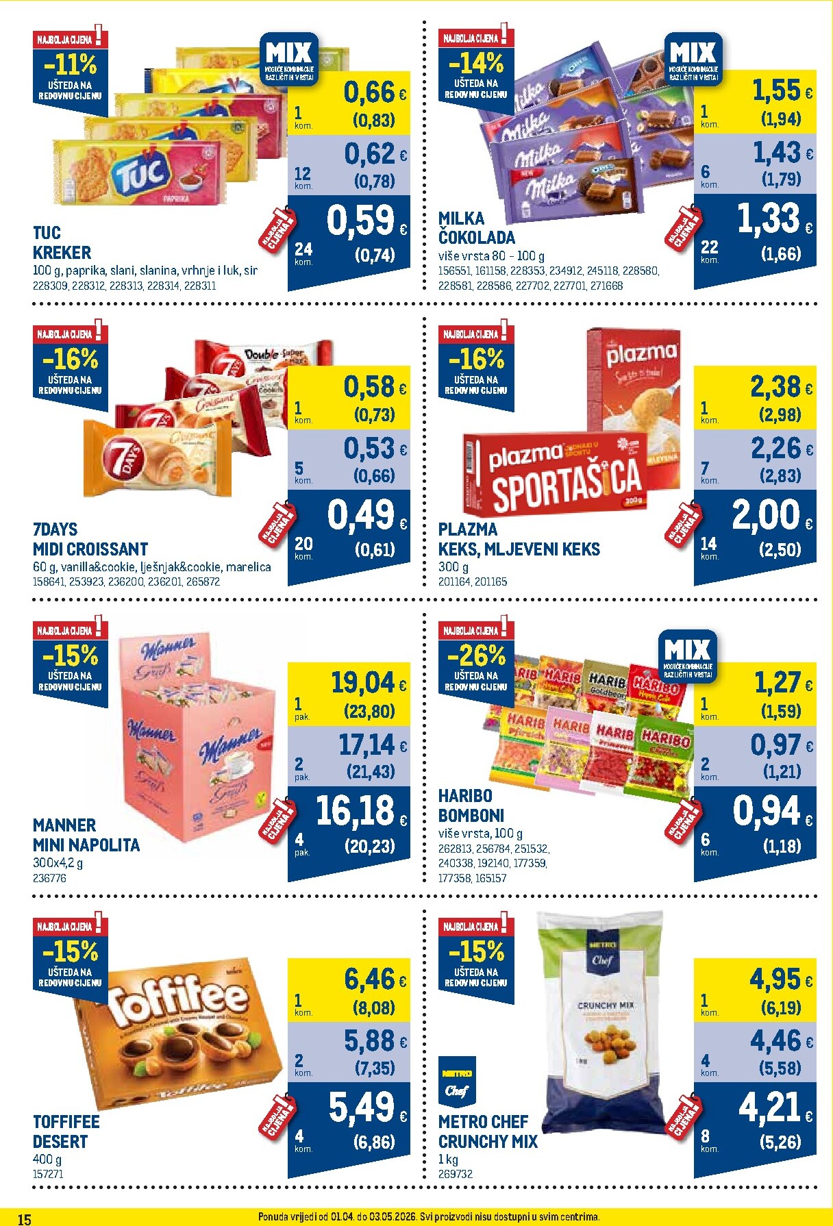 metro - Prelistajte katalog Metro - Profi cijena, vrijedi od 01.04.2026 do 03.05.2026 - page: 15