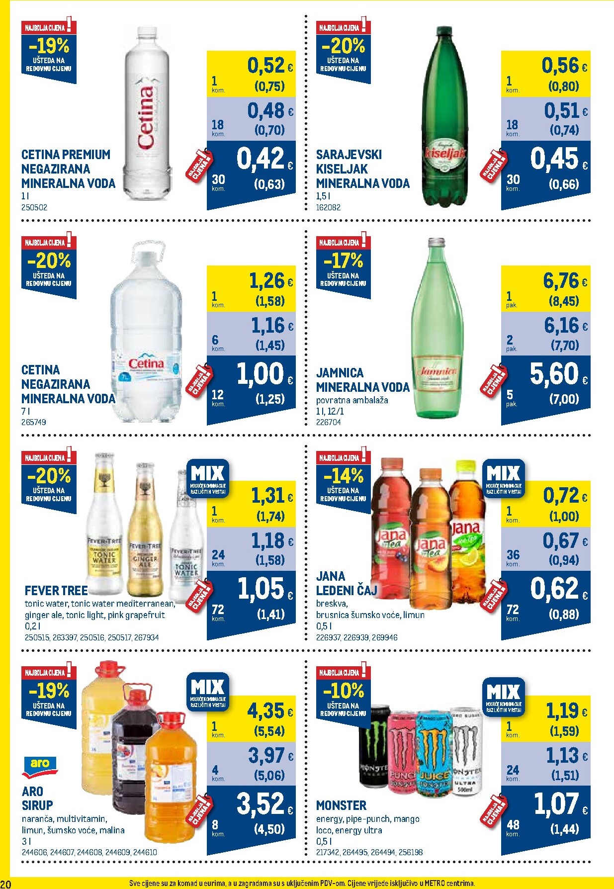 metro - Prelistajte katalog Metro - Profi cijena, vrijedi od 01.04.2026 do 03.05.2026 - page: 20