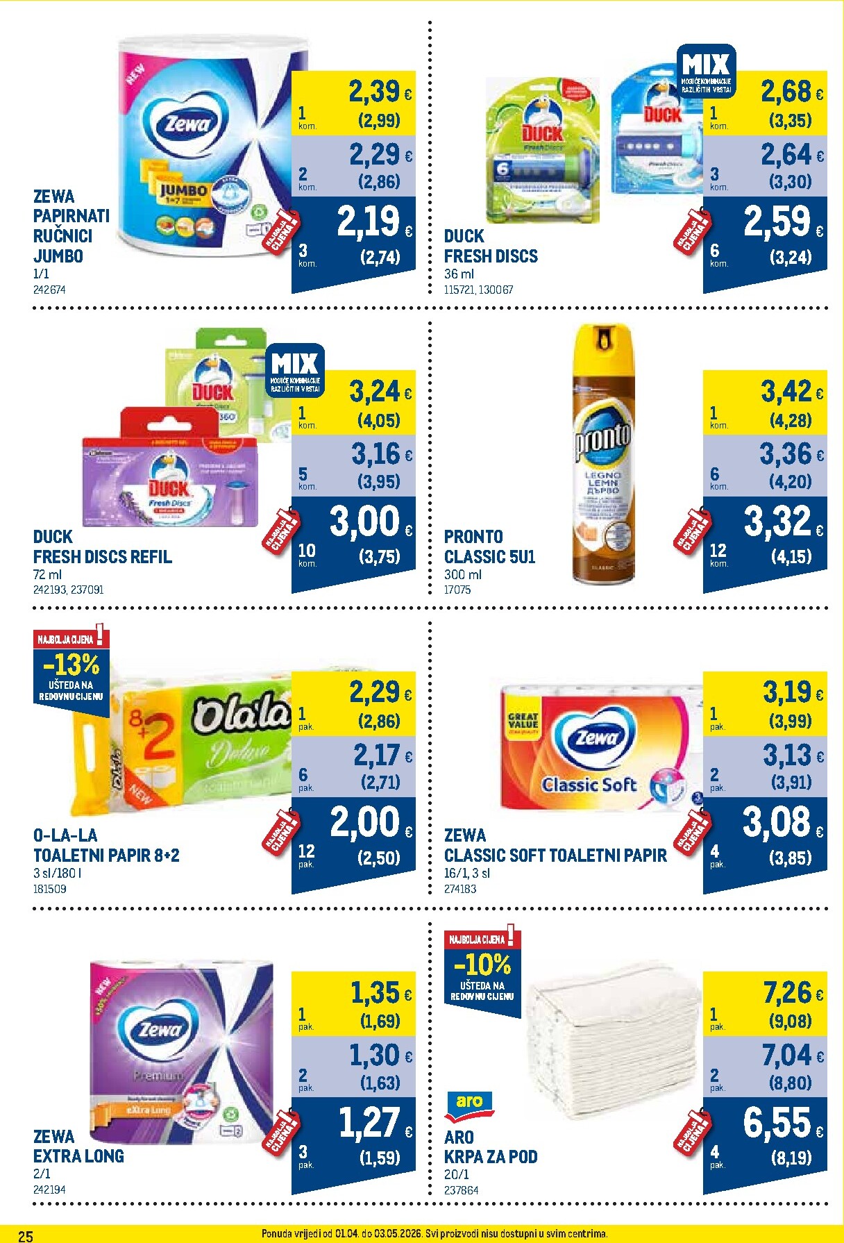 metro - Prelistajte katalog Metro - Profi cijena, vrijedi od 01.04.2026 do 03.05.2026 - page: 25