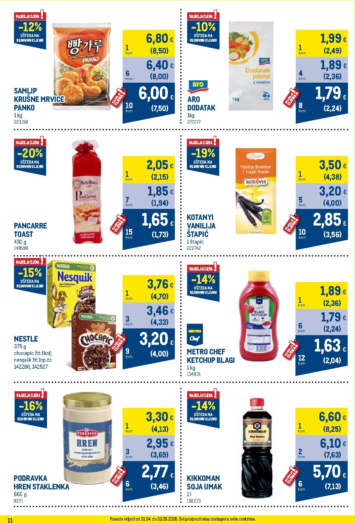 metro - Prelistajte katalog Metro - Profi cijena, vrijedi od 01.04.2026 do 03.05.2026 - page: 11
