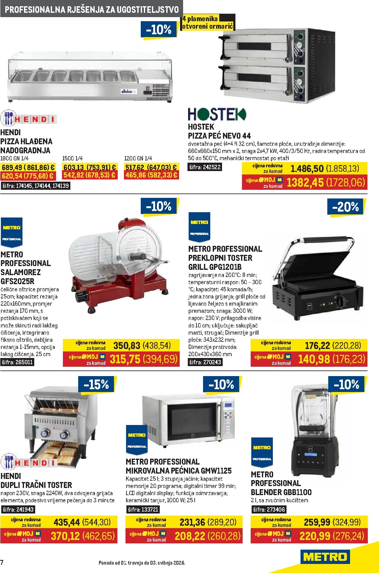 metro - Prelistajte katalog Metro - Gastro, vrijedi od 01.04.2026 do 03.05.2026 - page: 7
