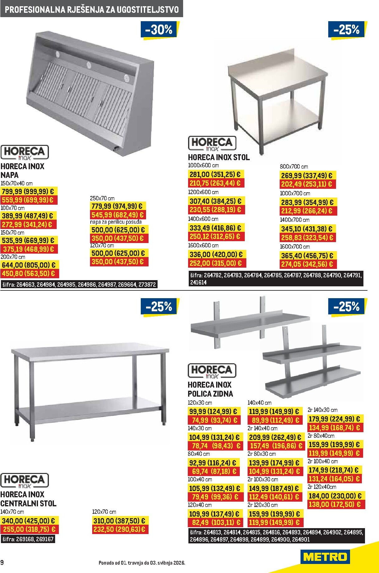 metro - Prelistajte katalog Metro - Gastro, vrijedi od 01.04.2026 do 03.05.2026 - page: 9