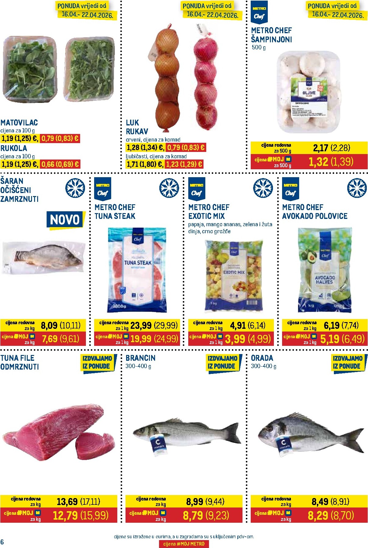 metro - Aktualni Metro - Prehrana i neprehrana katalog vrijedi od četvrtka 16.04.2026 do nedjelje 03.05.2026 - page: 6