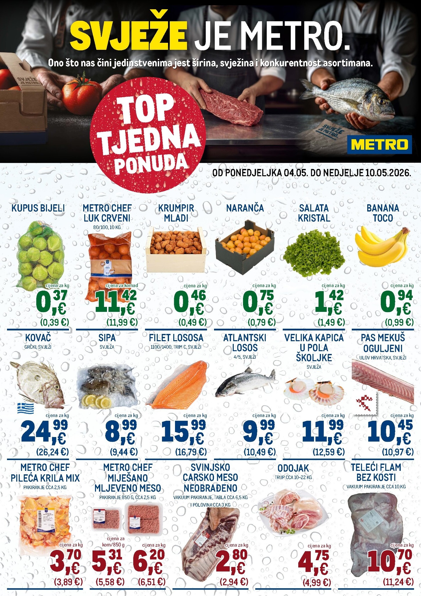 metro - Metro - TOP tjedna ponuda letak za sljedeći tjedan od ponedjeljka 04.05.2026 do nedjelje 10.05.2026
