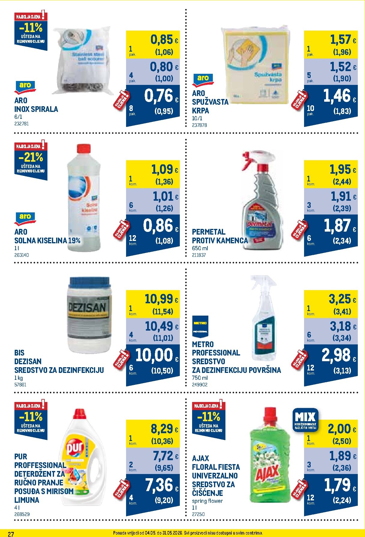 metro - Metro - Profi cijena letak za sljedeći tjedan od ponedjeljka 04.05.2026 do nedjelje 31.05.2026 - page: 27