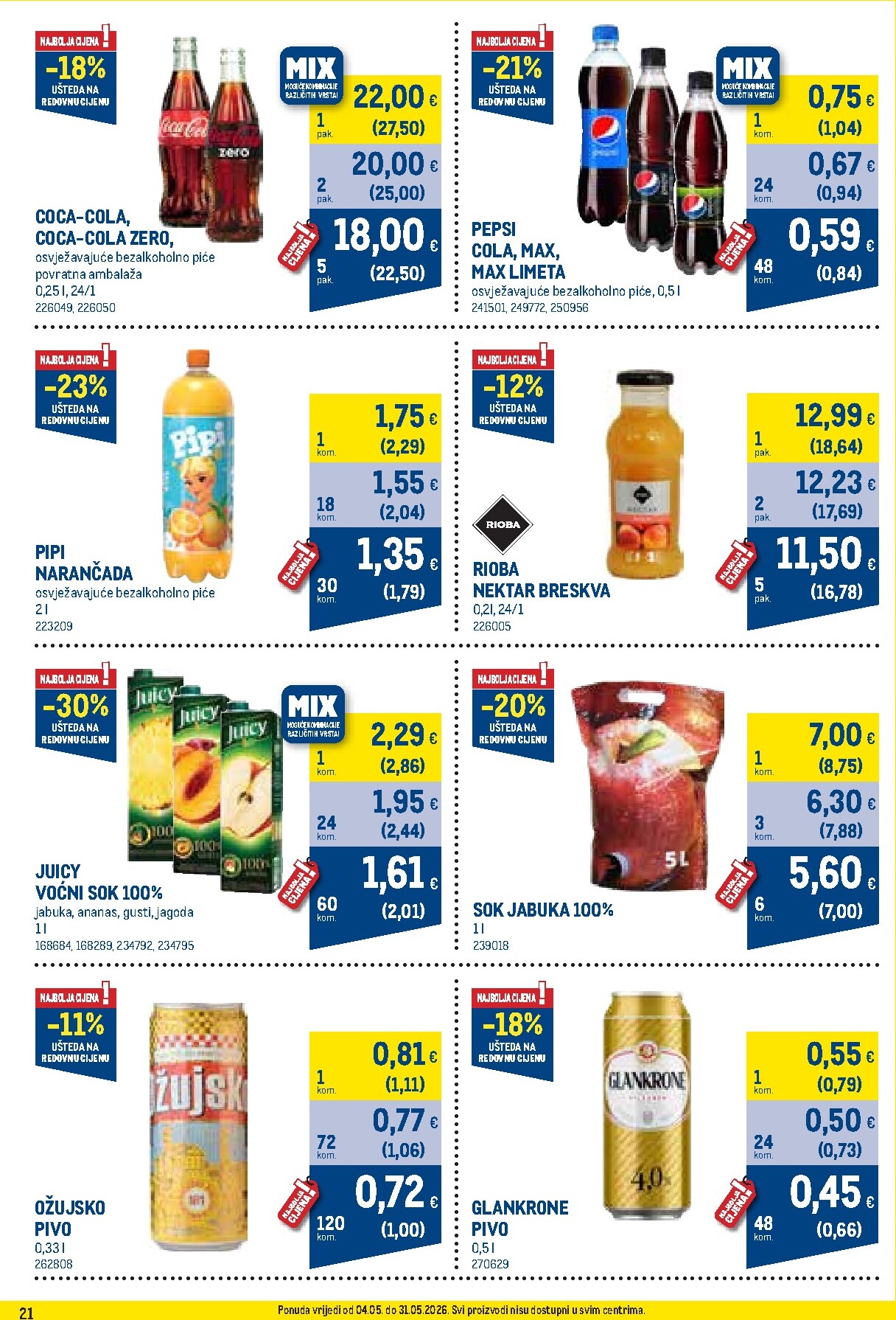metro - Metro - Profi cijena letak za sljedeći tjedan od ponedjeljka 04.05.2026 do nedjelje 31.05.2026 - page: 21